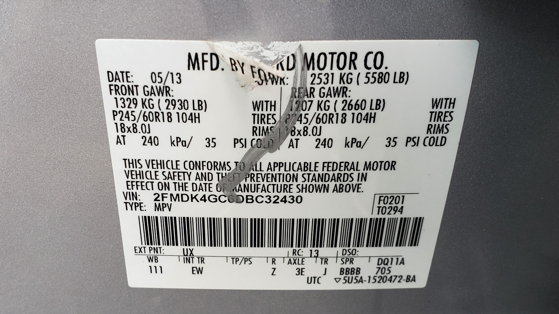 Used 2013 Ford EDGE SE / AWD / 18 IN WHEELS / SYNC / 3.5L V6 / AUTO for sale Sold at Formula Imports in Charlotte NC 28227 75