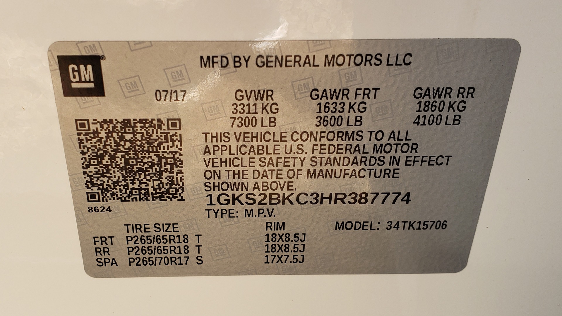 Used 2017 GMC YUKON SLT 4WD / NAV TOUCH SCREEN / BOSE / REARVIEW / 3-ROW for sale Sold at Formula Imports in Charlotte NC 28227 91