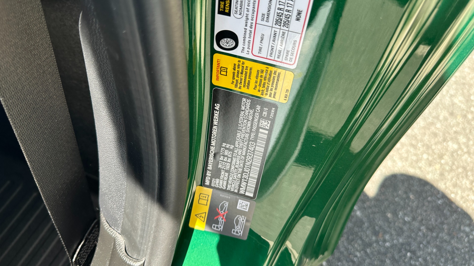 Used 2022 MINI Hardtop 2 Door Cooper SE / FULLY ELECTRIC / CHECKERED INTERIOR / ROOF RAILS / BRG PAINT for sale Sold at Formula Imports in Charlotte NC 28227 15