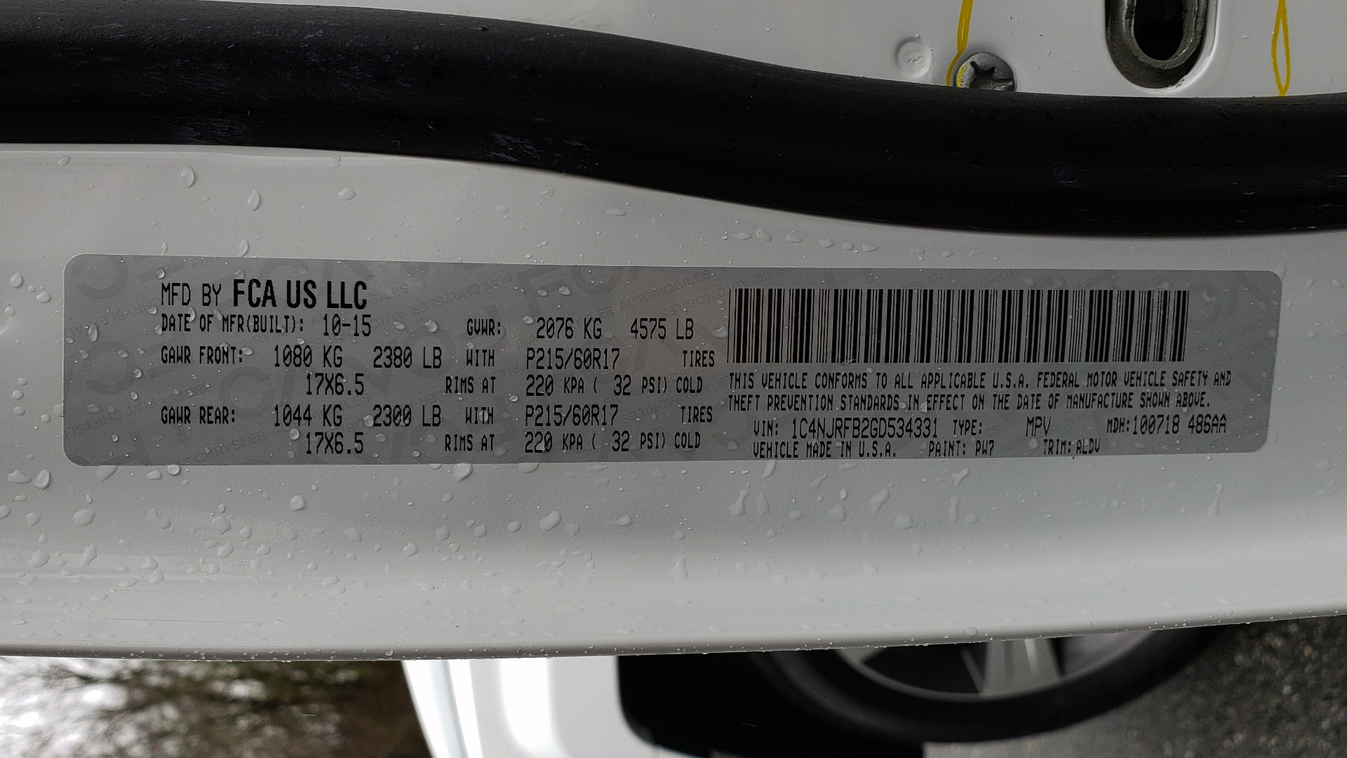 Used 2016 Jeep Patriot High Altitude Edition for sale Sold at Formula Imports in Charlotte NC 28227 61