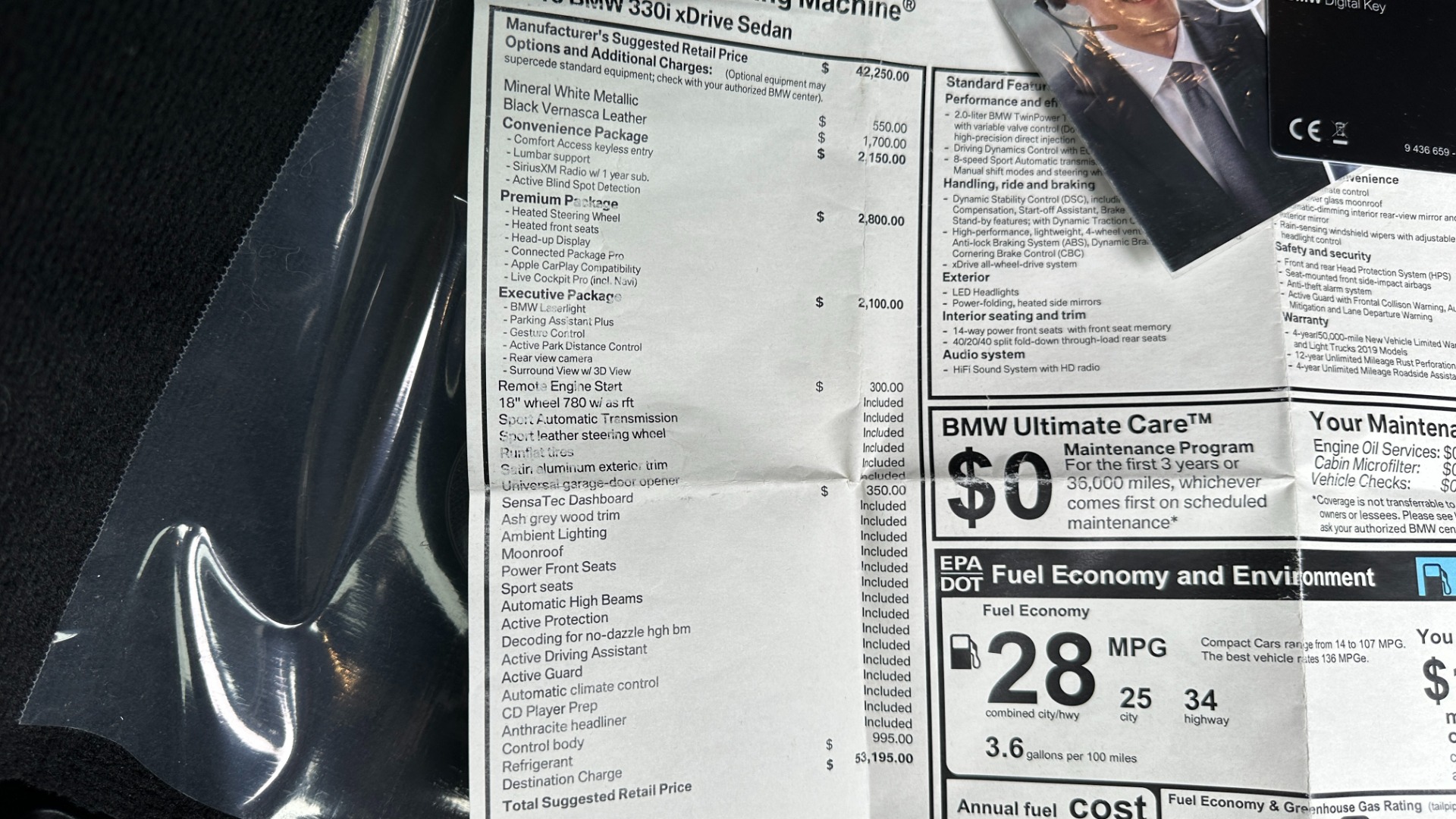 Used 2019 BMW 3 Series 330i xDrive / PREMIUM / LEATHER / EXECUTIVE / REMOTE START for sale $30,995 at Formula Imports in Charlotte NC 28227 48