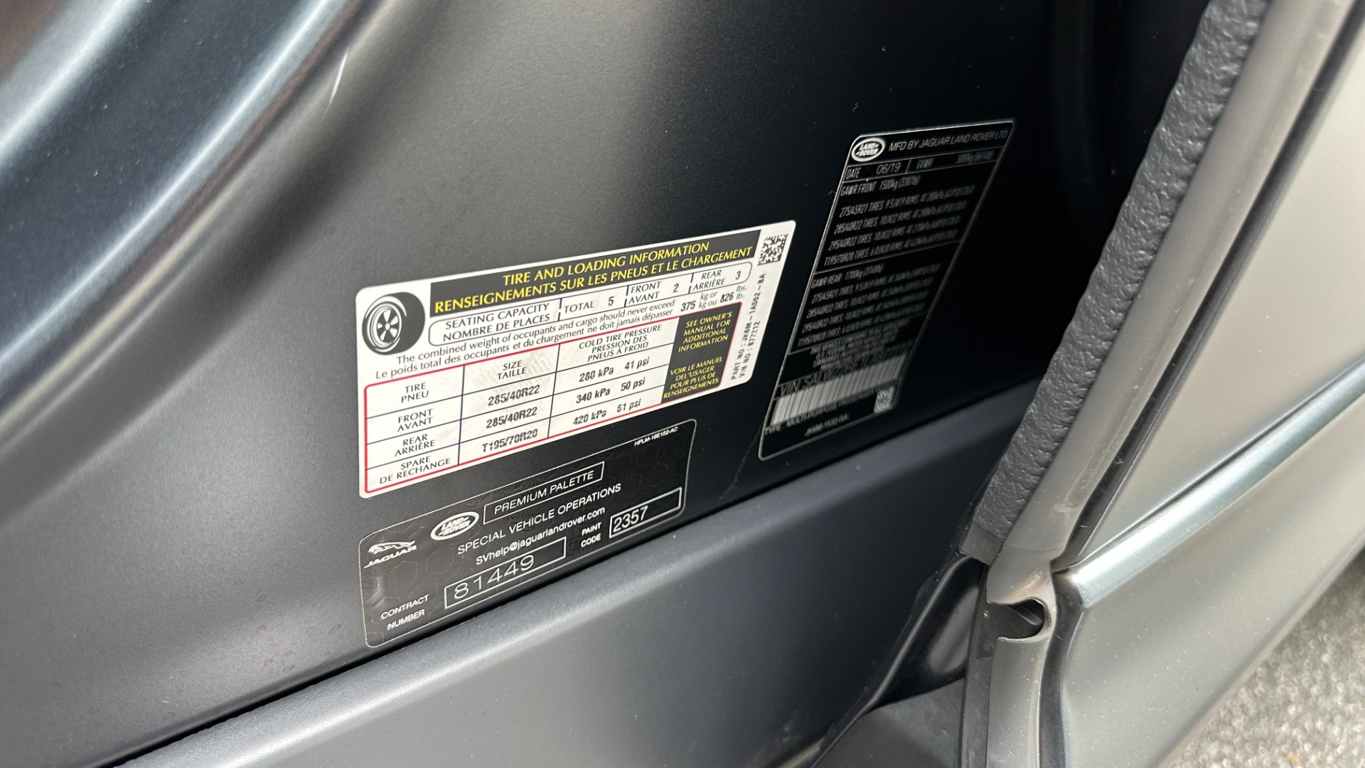 Used 2020 Land Rover Range Rover Sport SVR / SATIN SVO PAINT / DRIVE ASSIST / PREMIUM / TOW PACKAGE for sale $94,941 at Formula Imports in Charlotte NC 28227 16