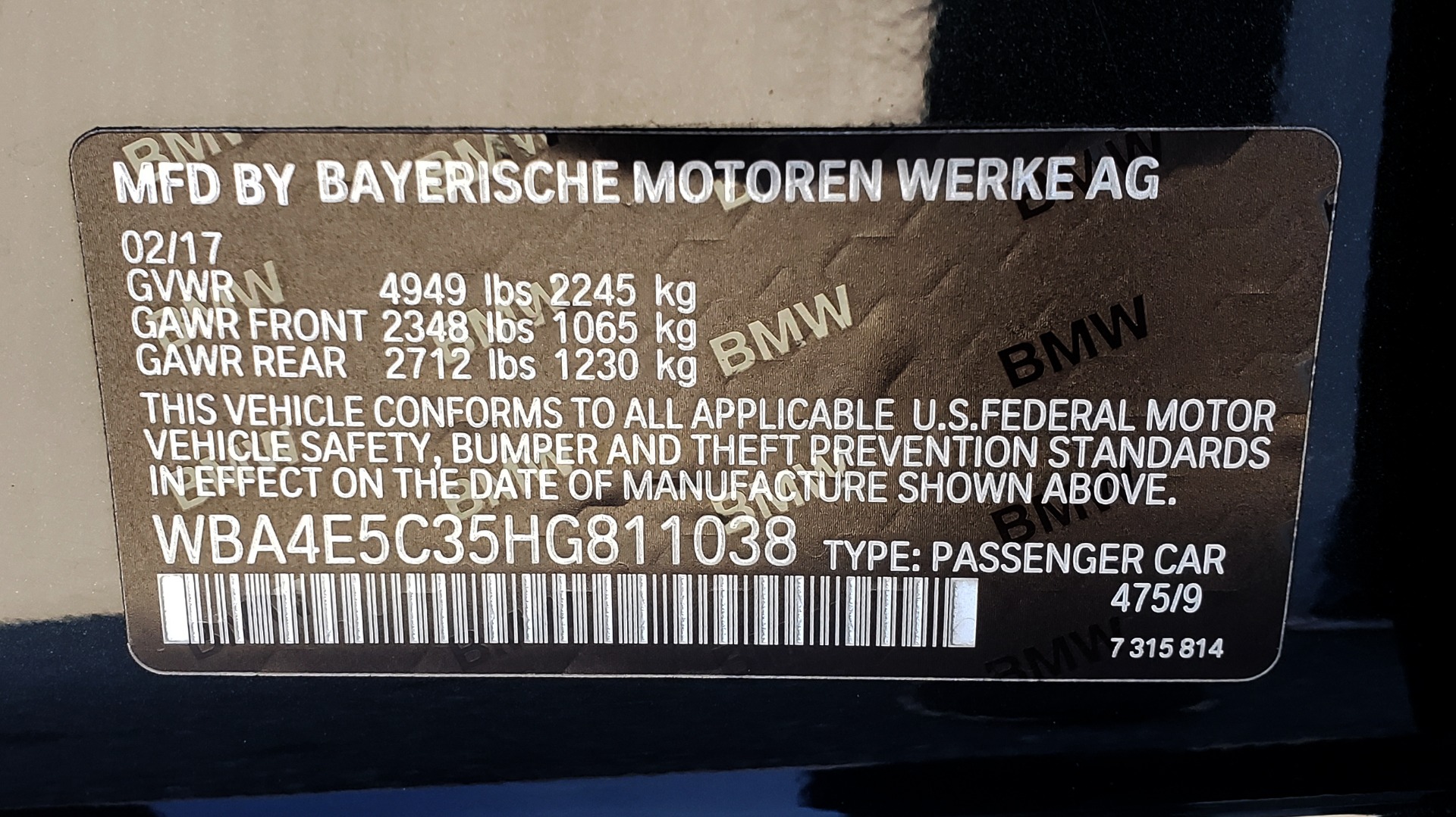 Used 2017 BMW 4 SERIES 440i XDRIVE M-SPORT / TECH / CLD WTHR / DRVR ASST PLUS / LIGHTING for sale Sold at Formula Imports in Charlotte NC 28227 90