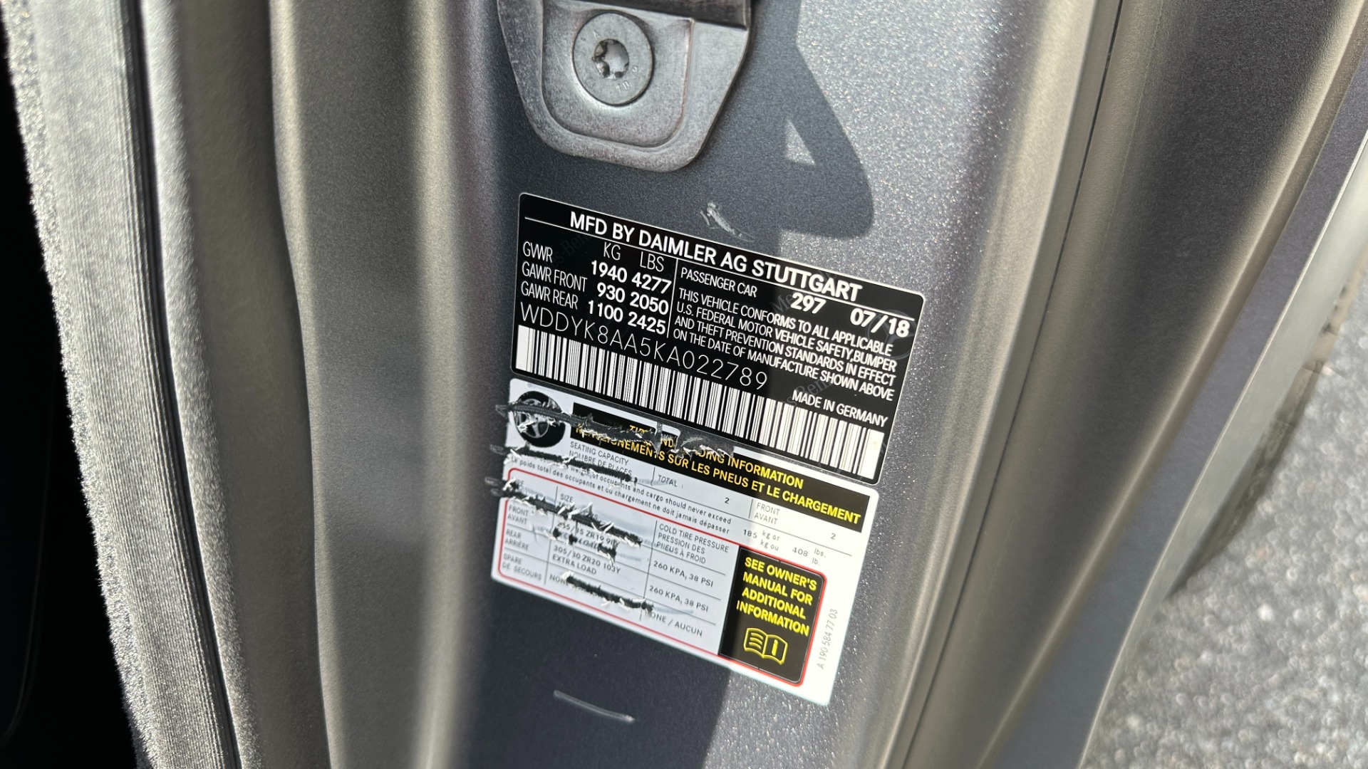 Used 2019 Mercedes-Benz AMG GT AMG GT C / DESIGNO PAINT / DESIGNO INTERIOR / ROADSTER / V8 for sale Sold at Formula Imports in Charlotte NC 28227 16