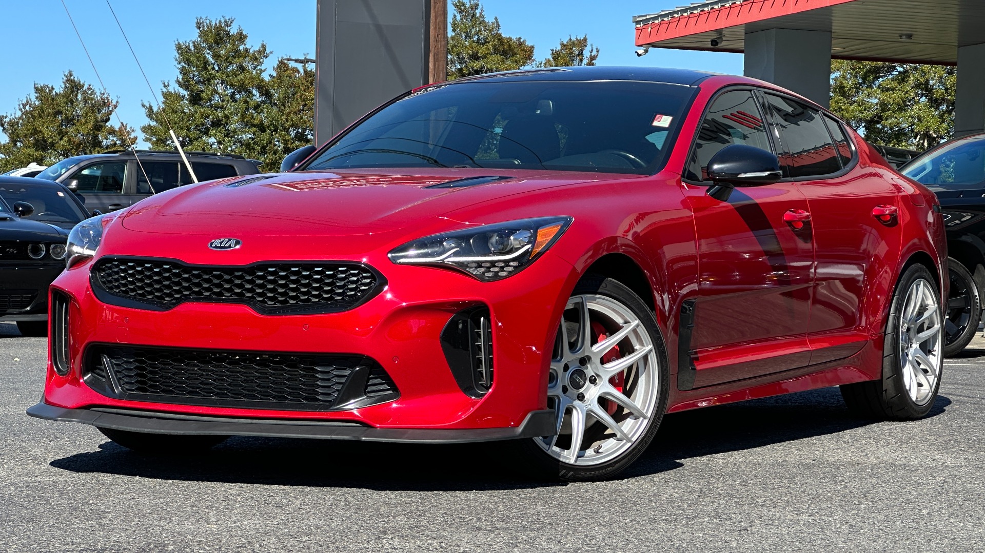 Used 2020 Kia Stinger GT / CUSTOM WRAP / INTAKE / ESR WHEELS / RED CALIPERS for sale $29,495 at Formula Imports in Charlotte NC 28227 1