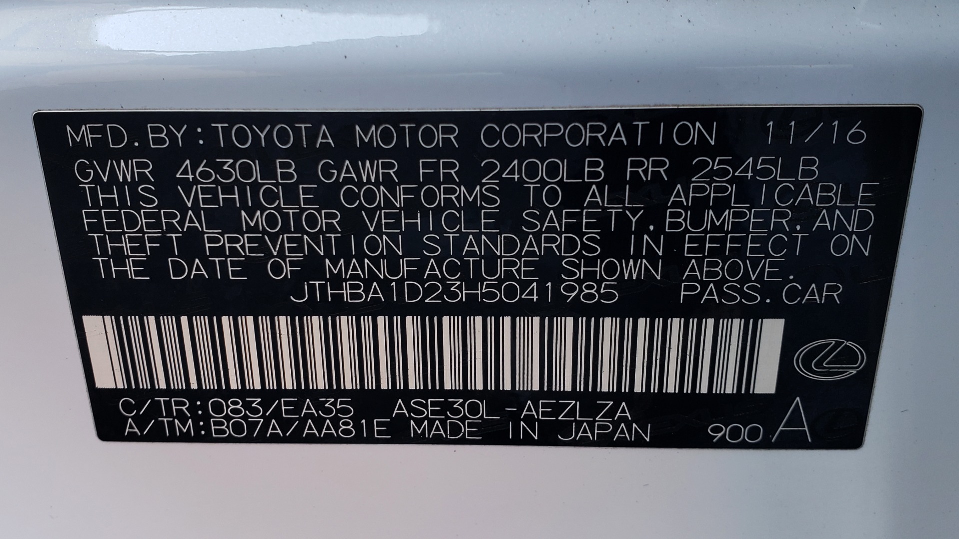 Used 2017 Lexus IS 200T F-SPORT / SUNROOF / REARVIEW / VENT SEATS for sale Sold at Formula Imports in Charlotte NC 28227 82