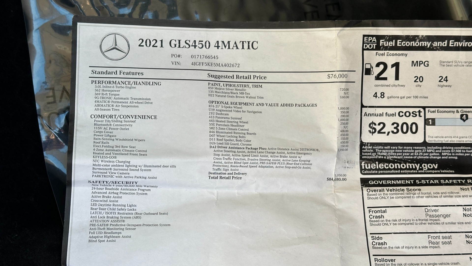 Used 2021 Mercedes-Benz GLS GLS 450 / DRIVER ASSISTANCE PKG / 21IN WHEELS / PANORAMIC ROOF for sale $58,999 at Formula Imports in Charlotte NC 28227 56