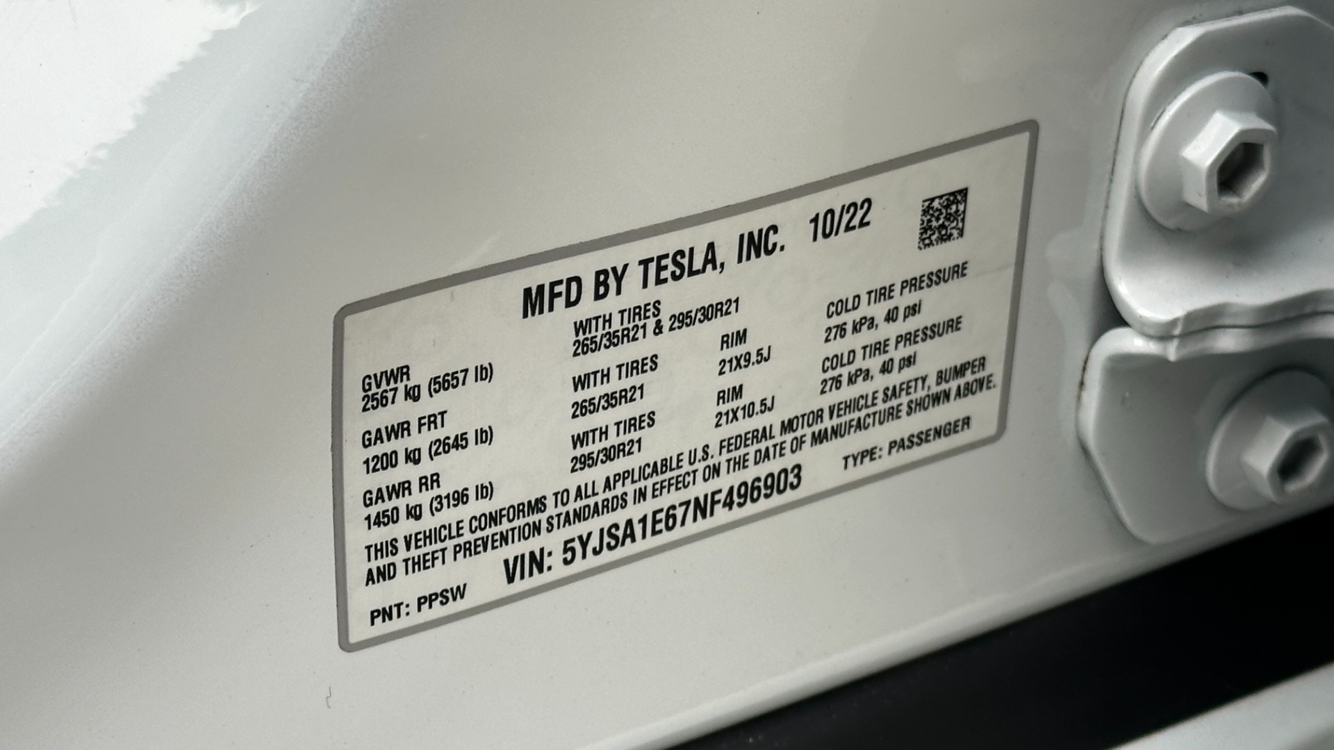 Used 2022 Tesla Model S PLAID / FULL SELF DRIVING / PREMIUM CONNECTIVITY for sale Sold at Formula Imports in Charlotte NC 28227 35