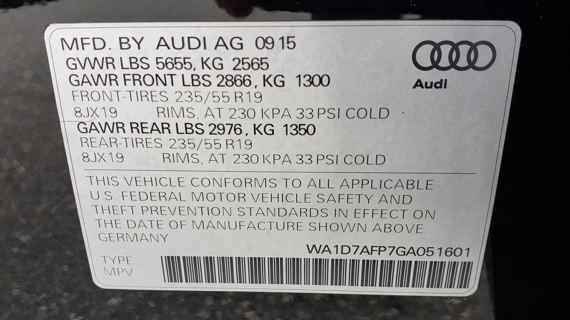 Used 2016 Audi Q5 PREMIUM PLUS / AWD / PANO-ROOF / HEATED SEATS for sale Sold at Formula Imports in Charlotte NC 28227 81