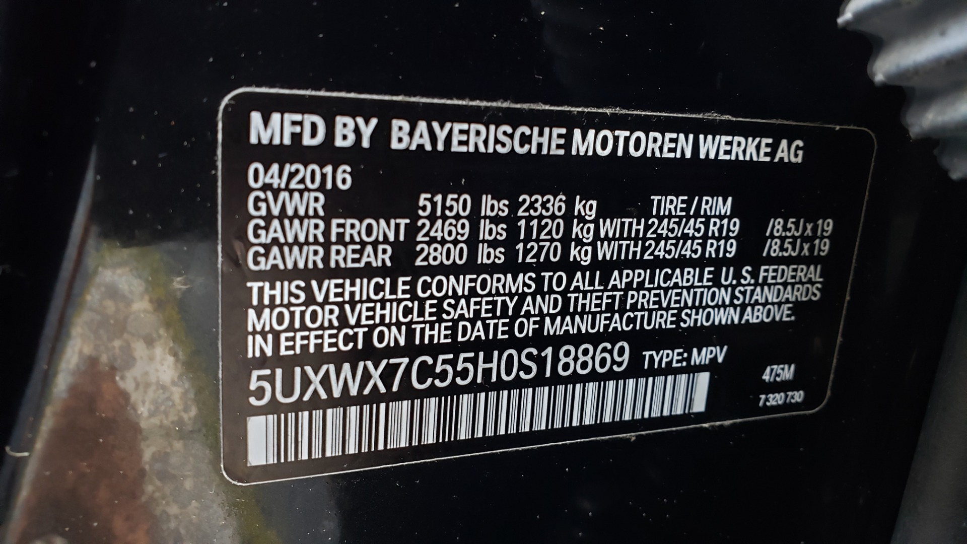 Used 2017 BMW X3 XDRIVE35I / M-SPORT / DRVR ASST / CLD WTHR / NAV / ROOF / HTD STS for sale Sold at Formula Imports in Charlotte NC 28227 94