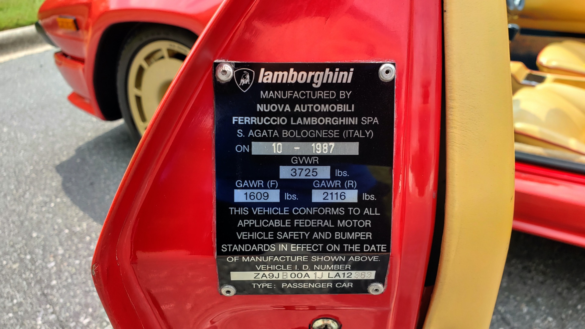 Used 1988 Lamborghini JALPA 3.5 / 5-SPD MANUAL / LOW MILES / EXCELLENT CONDITION for sale Sold at Formula Imports in Charlotte NC 28227 61