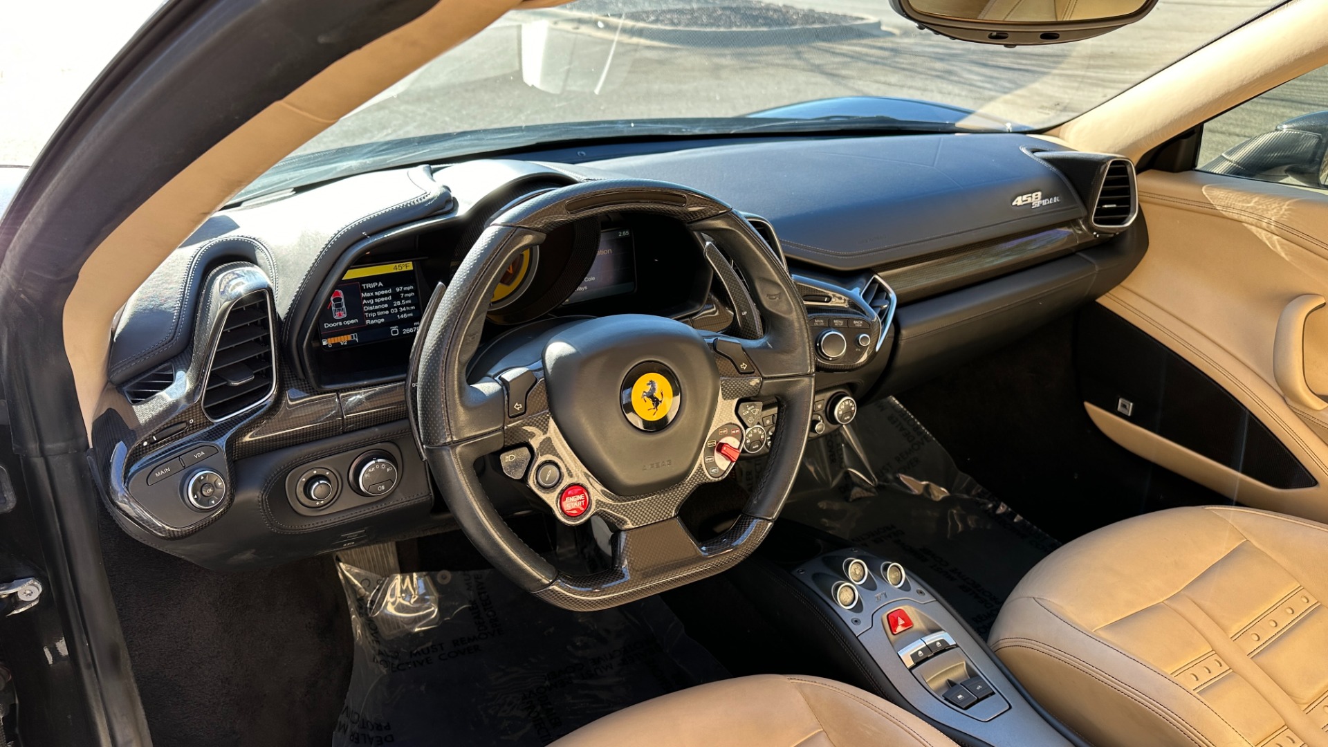 Used 2014 Ferrari 458 ITALIA SPIDER DAYTONA SEATS / CARBON FIBER / F1 LED STEERING / V8 / FRONT LIFT for sale $227,000 at Formula Imports in Charlotte NC 28227 16