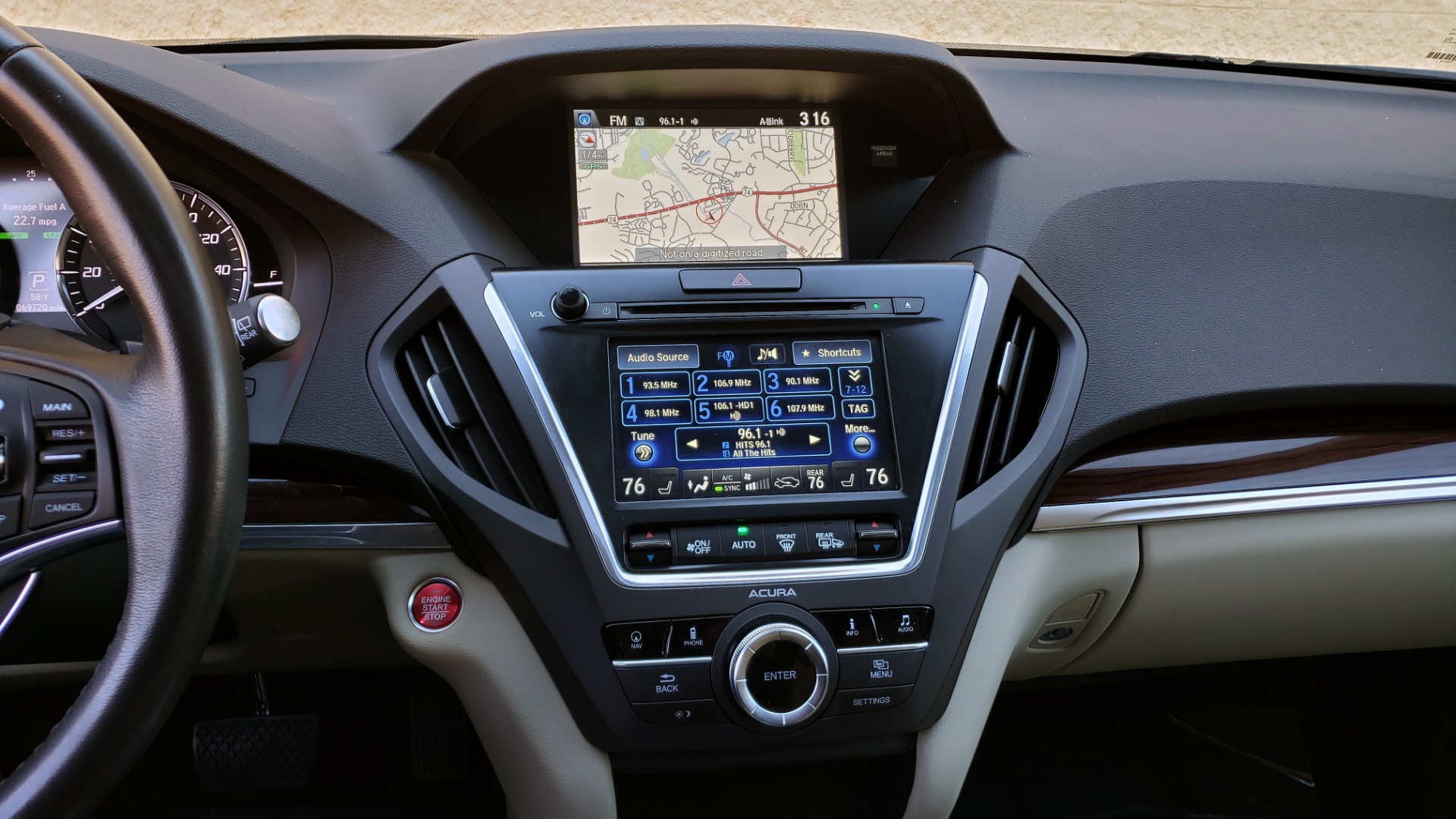 Used 2016 Acura MDX AWD W/ADVANCED PKG / NAV / SUNROOF / REARVIEW / 3-ROW for sale Sold at Formula Imports in Charlotte NC 28227 48
