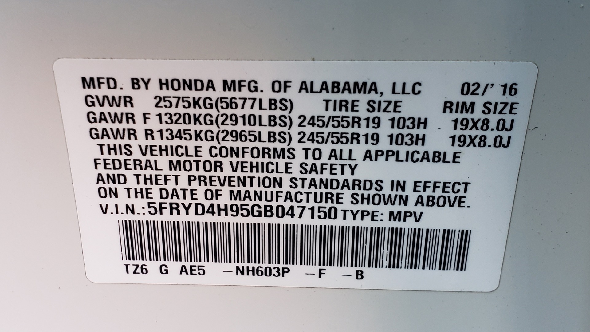 Used 2016 Acura MDX AWD W/ADVANCED PKG / NAV / SUNROOF / REARVIEW / 3-ROW for sale Sold at Formula Imports in Charlotte NC 28227 96