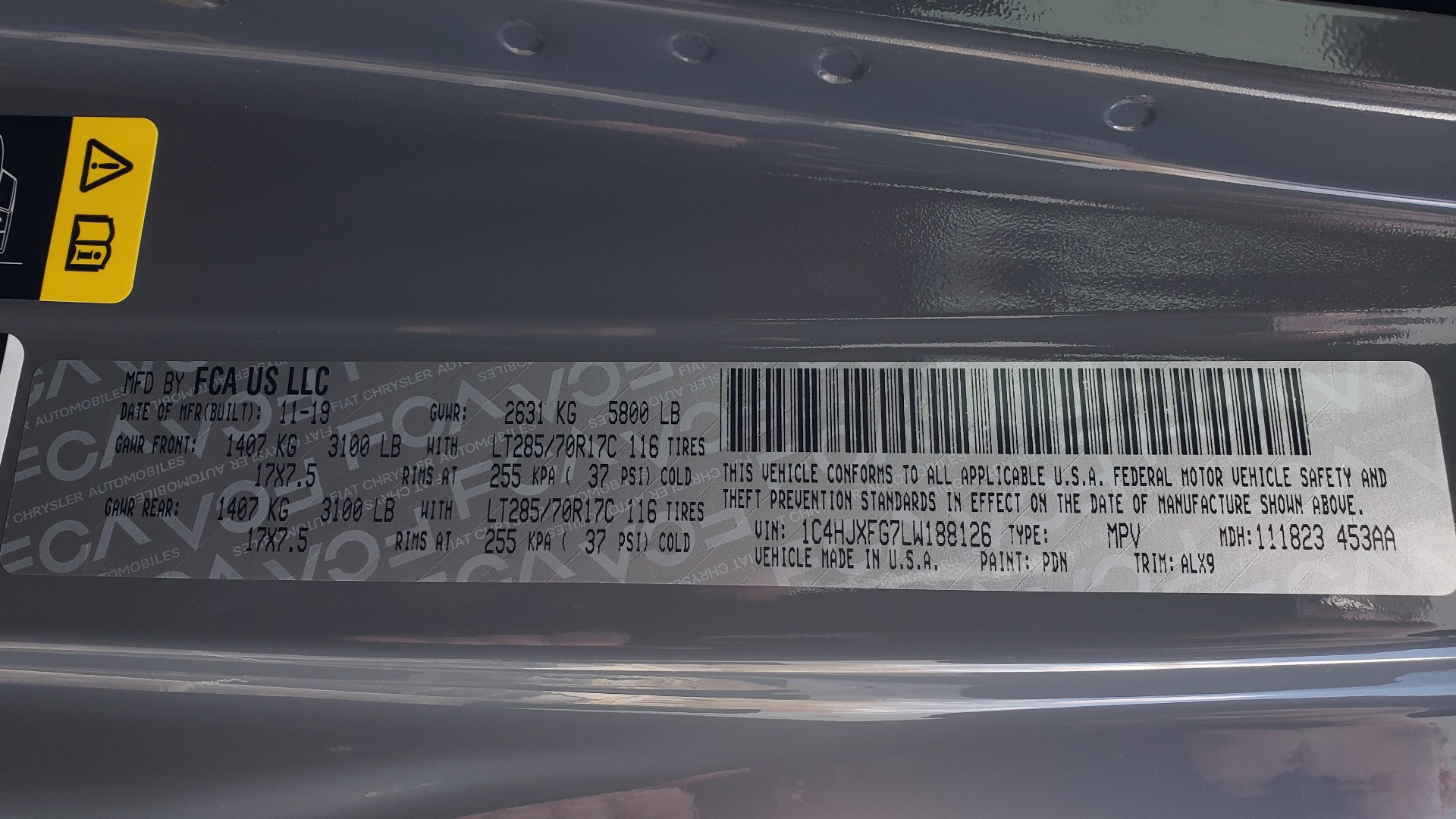 Used 2020 Jeep WRANGLER UNLIMITED RUBICON 4WD / POWER TOP / NAV / ALPINE / REARVIEW for sale Sold at Formula Imports in Charlotte NC 28227 99