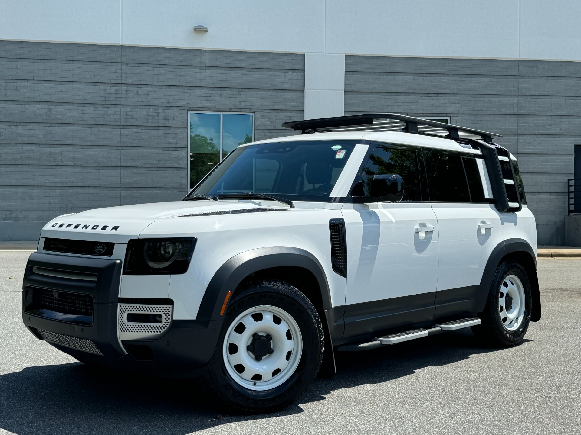Used 2023 Land Rover Defender 110 S COLD CLIMATE PKG / OFFROAD PKG / AIR SUSP / BLACK EXT PKG for sale Sold at Formula Imports in Charlotte NC 28227 1