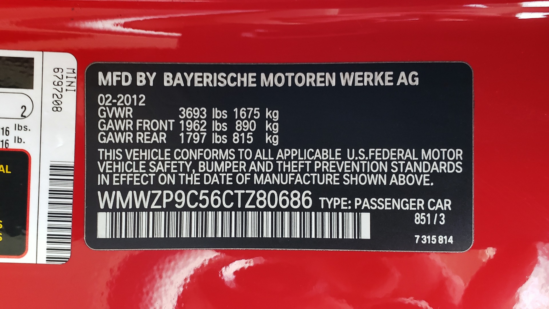 Used 2012 MINI COOPER JOHN COOPER WORKS CONVERTIBLE for sale Sold at Formula Imports in Charlotte NC 28227 66