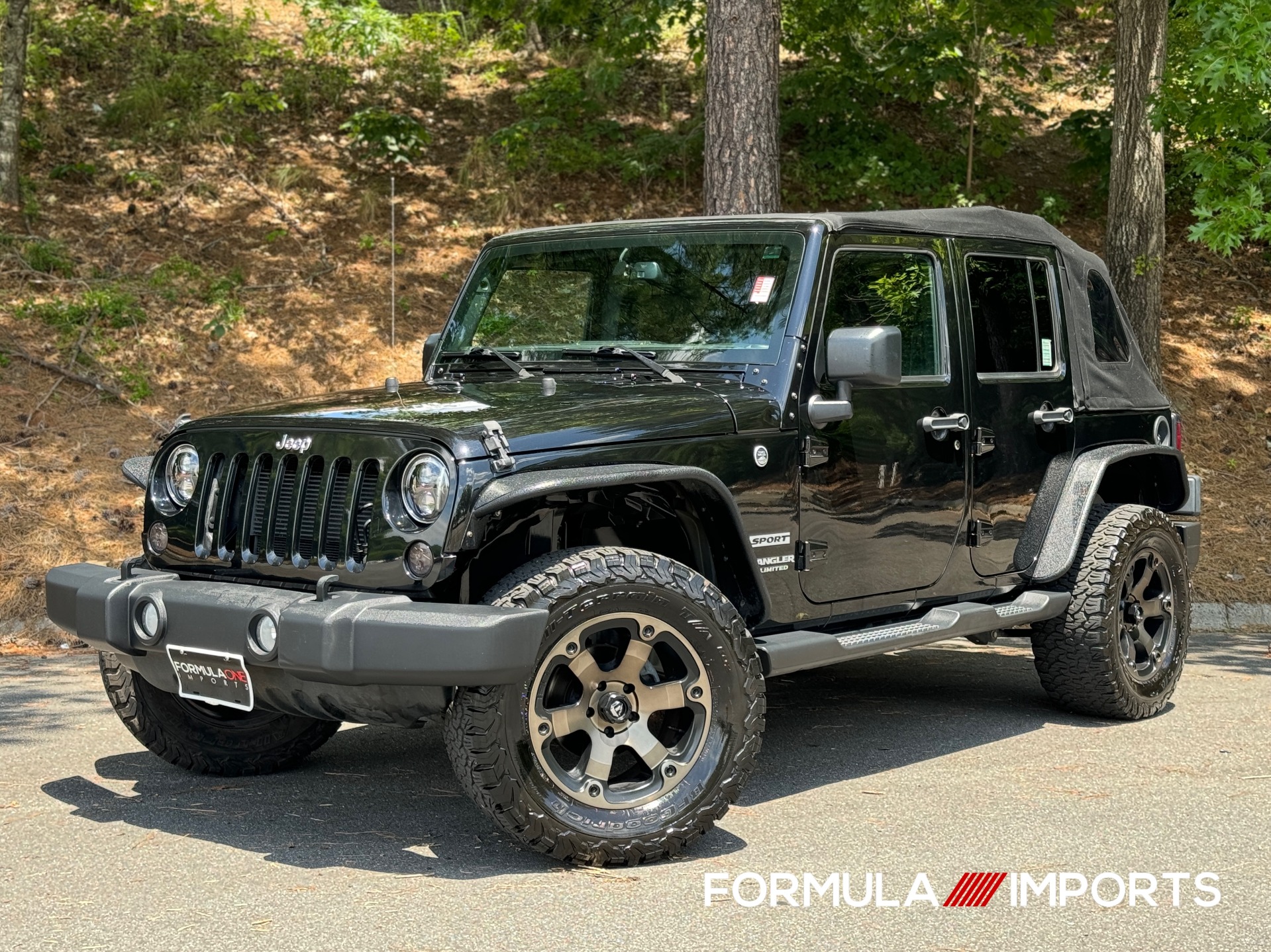 Used 2016 Jeep Wrangler Unlimited Sport POWER MYTOP / FUEL WHEELS / OFFROAD TIRES for sale Sold at Formula Imports in Charlotte NC 28227 1