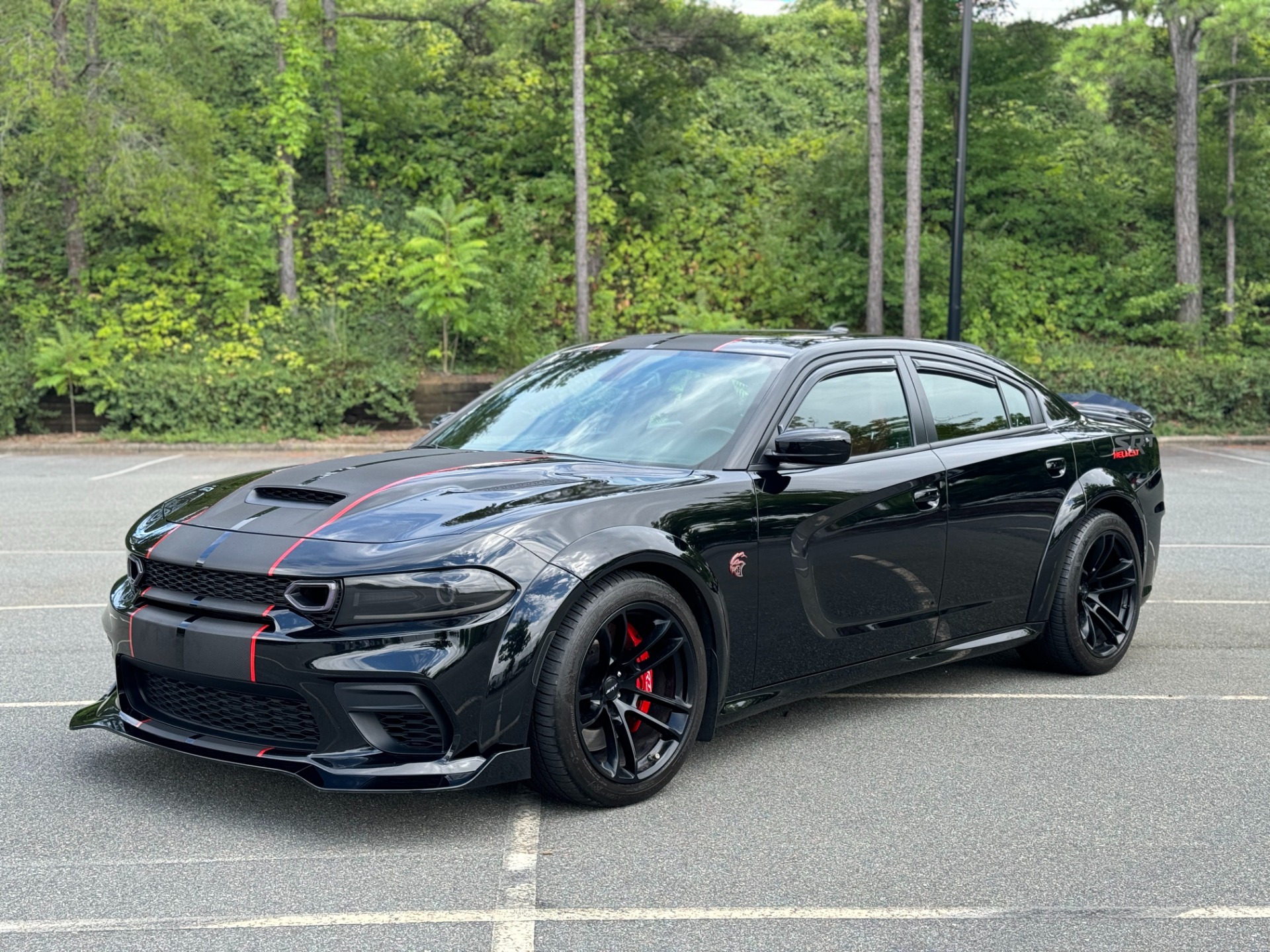 Custom black dodge charger sales