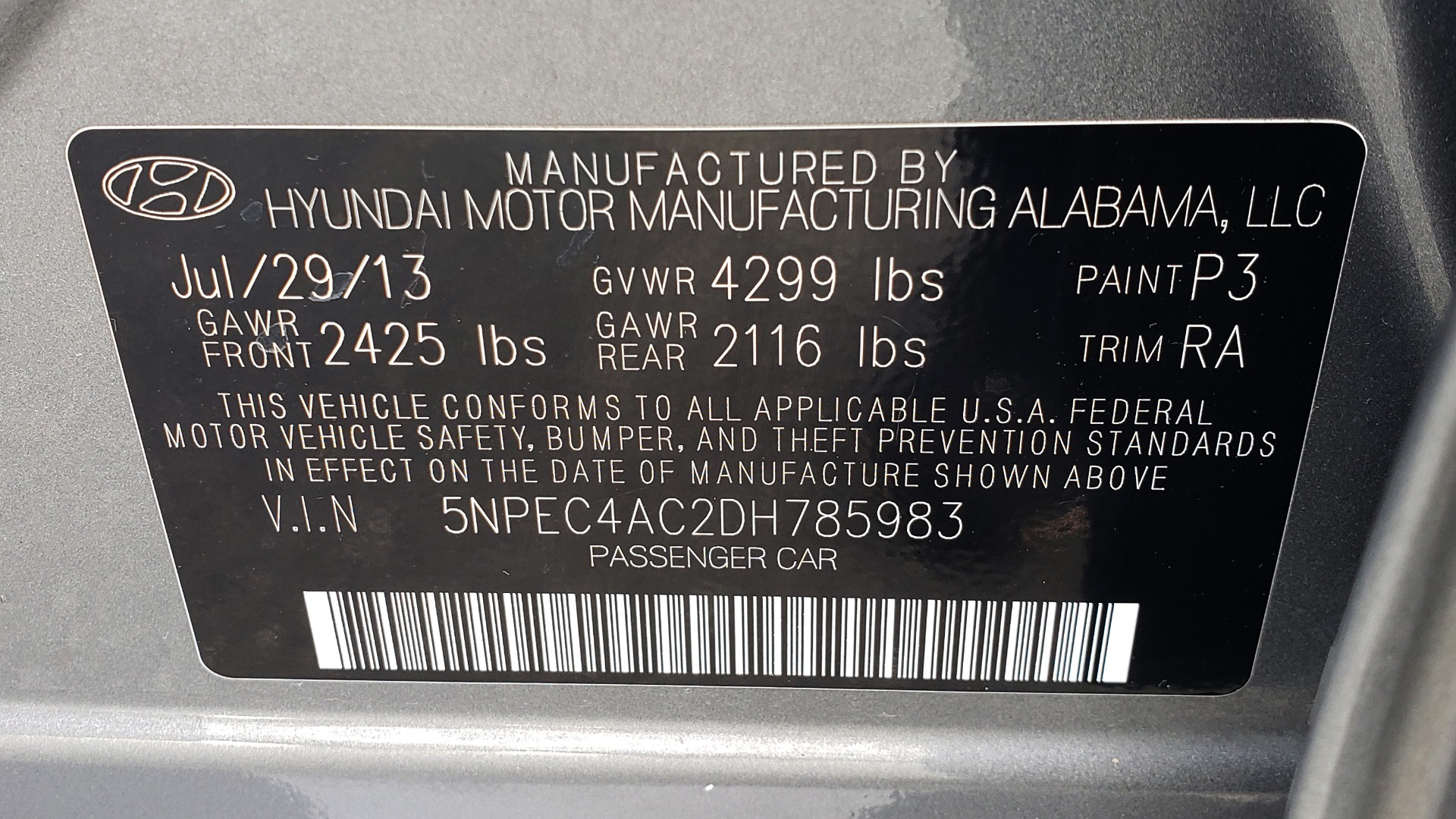 Used 2013 Hyundai SONATA SE AUTO / 2.4L 4-CYL / 6-SPD AUTO / VERY CLEAN for sale Sold at Formula Imports in Charlotte NC 28227 79