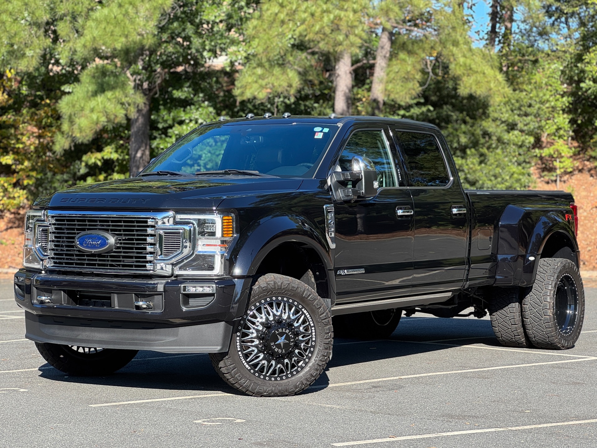 Used 2020 Ford Super Duty F-450 DRW PLATINUM 22 AMERICAN FORCE WHEELS / LEVELED for sale Sold at Formula Imports in Charlotte NC 28227 1