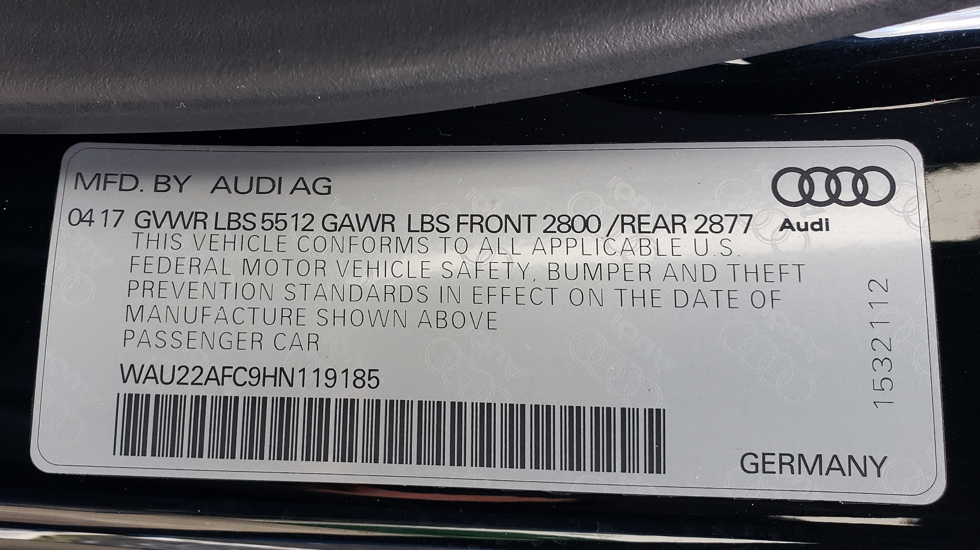 Used 2017 Audi A7 PRESTIGE / DRVR ASST / S-LINE SPORT / NAV / REARVIEW for sale Sold at Formula Imports in Charlotte NC 28227 95