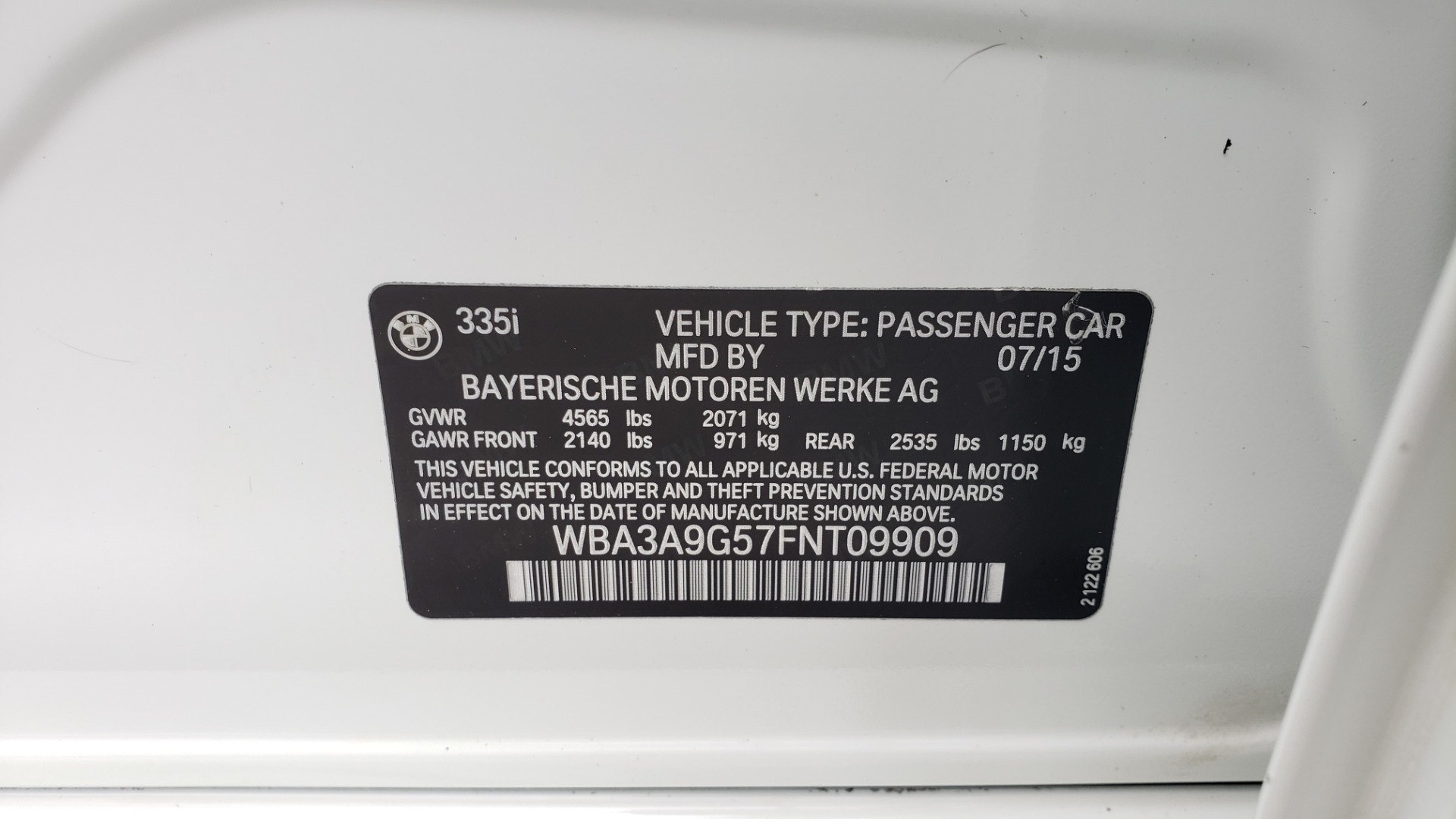 Used 2015 BMW 3 Series 335I M-SPORT / PREM PKG / HK SND / SUNROOF / REARVIEW for sale Sold at Formula Imports in Charlotte NC 28227 86