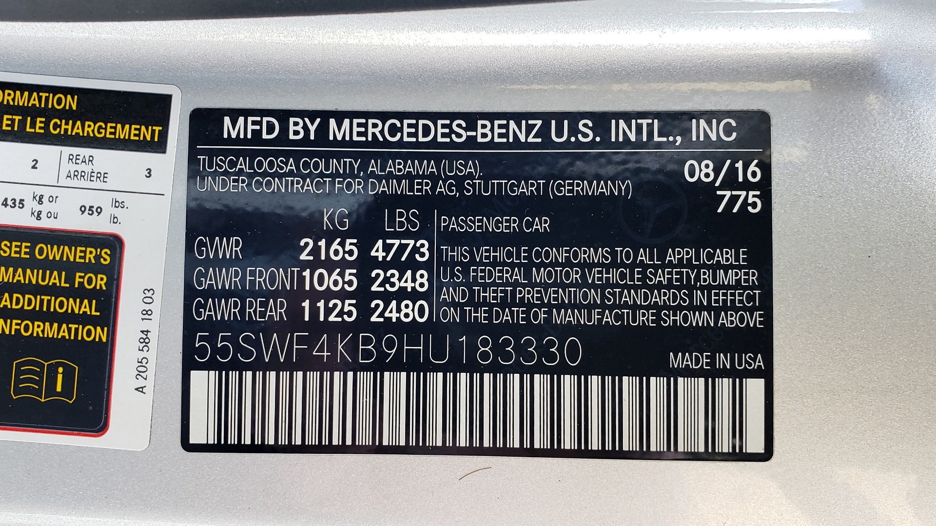 Used 2017 Mercedes-Benz C-CLASS C 300 4MATIC PREMIUM / NAV / PANO-ROOF / REARVIEW for sale Sold at Formula Imports in Charlotte NC 28227 79
