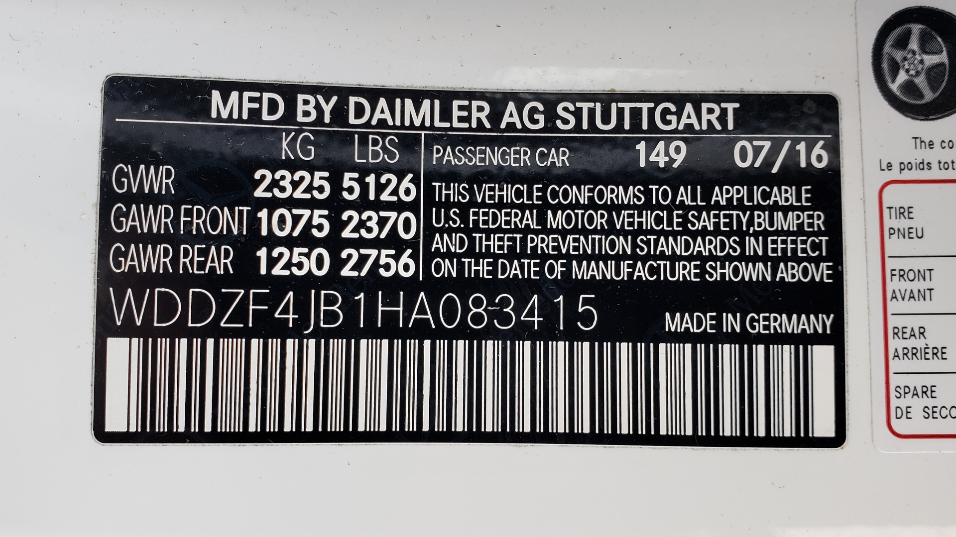 Used 2017 Mercedes-Benz E-Class E 300 PREMIUM / RWD / NAV / SNF / PARKING PILOT / REARVIEW / BURMESTER for sale Sold at Formula Imports in Charlotte NC 28227 79