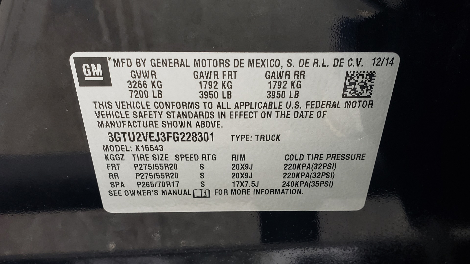 Used 2015 GMC SIERRA 1500 SLT 4WD CREW CAB / 6.2L V8 / NAV / BOSE / REARVIEW for sale Sold at Formula Imports in Charlotte NC 28227 90
