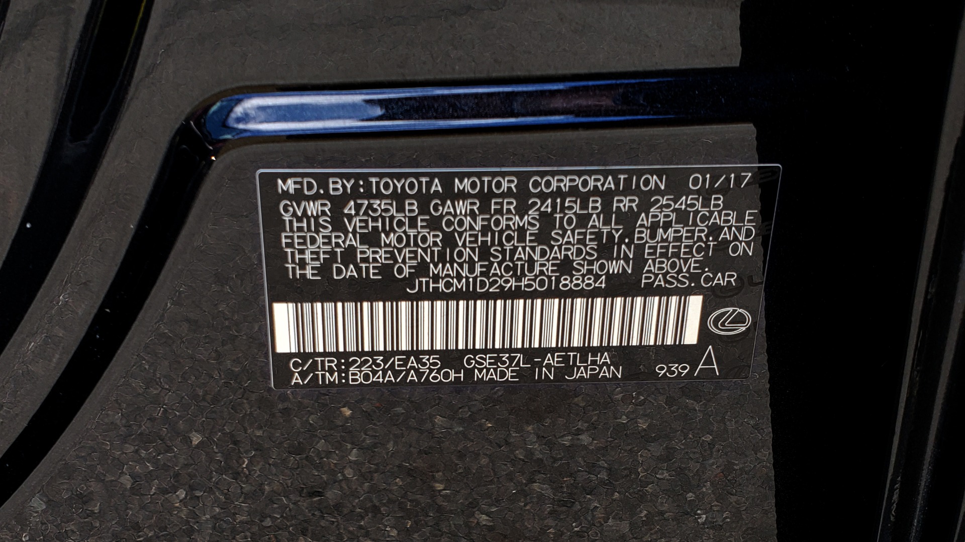 Used 2017 Lexus IS 300 F SPORT AWD / NAV / SUNROOF / REARVIEW / VENT SEATS / BSM for sale Sold at Formula Imports in Charlotte NC 28227 80