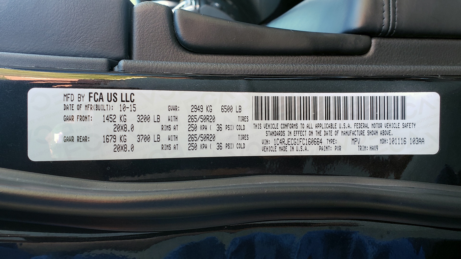Used 2015 Jeep GRAND CHEROKEE HIGH ALTITUDE / NAV / SUNROOF / REARVIEW / TOW PKG for sale Sold at Formula Imports in Charlotte NC 28227 80