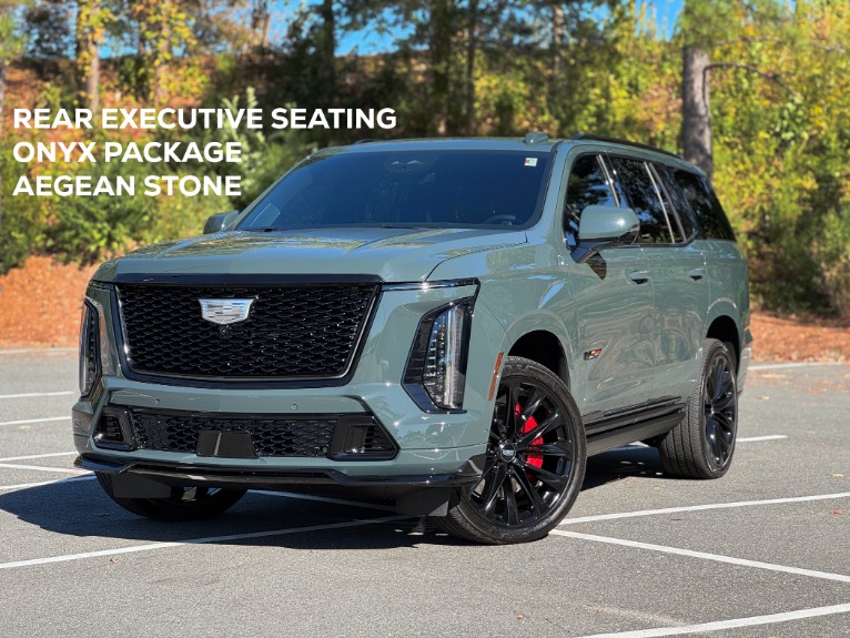 Used 2025 Cadillac Escalade AWD V-Series RARE EXECUTIVE SEATING / ONYX PKG / AEGEAN STONE for sale $179,800 at Formula Imports in Charlotte NC