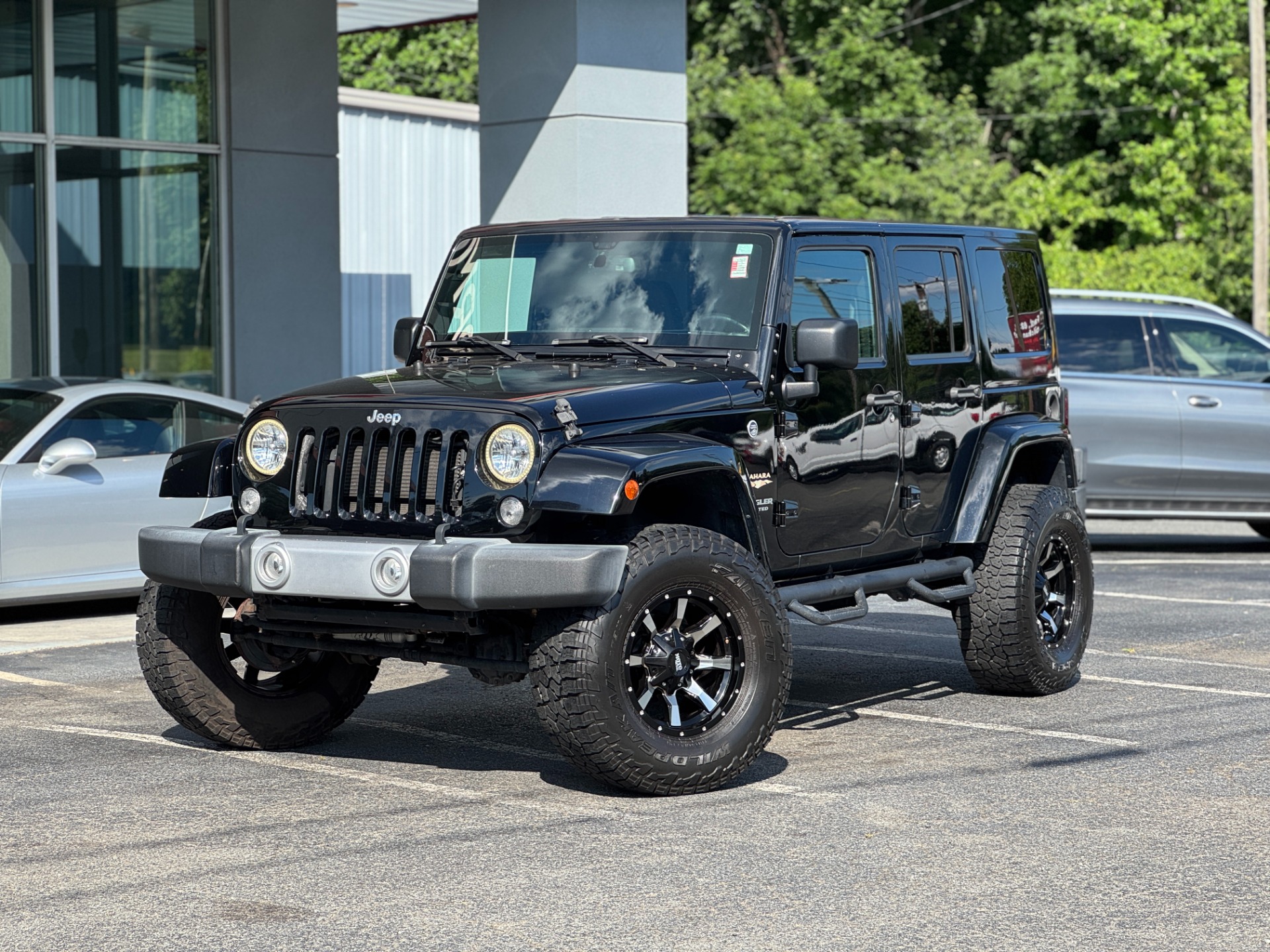 Used 2015 Jeep Wrangler Unlimited Sahara UCONNECT W/ NAV / LEATHER BUCKET SEATS / V6 ENGINE for sale Sold at Formula Imports in Charlotte NC 28227 1