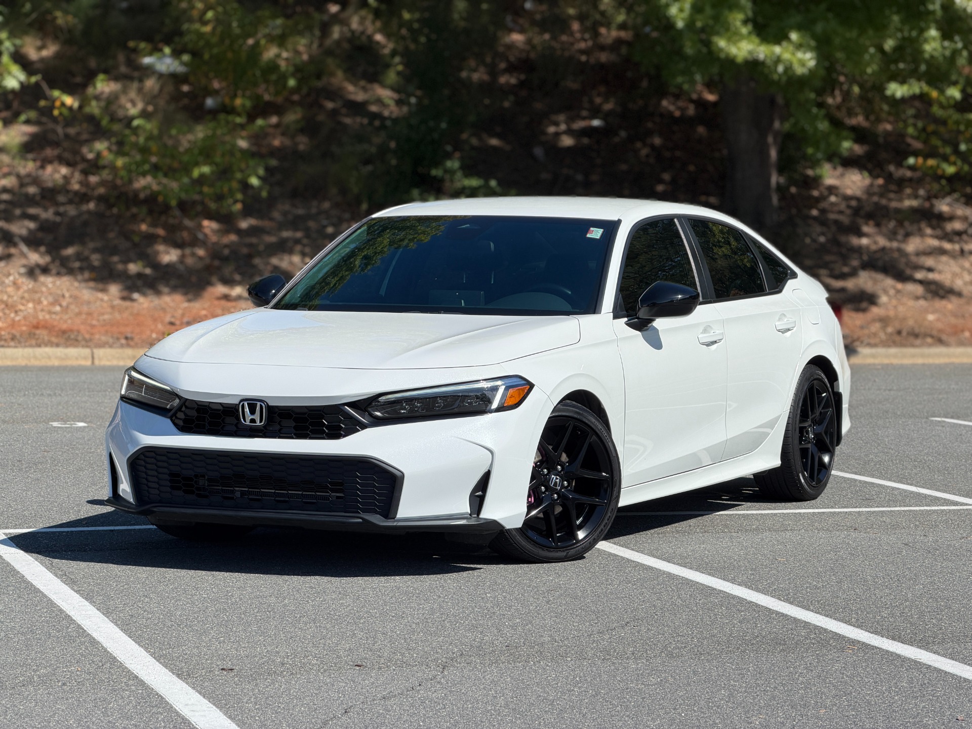 Used 2025 Honda Civic Sedan Sport CVT SPORT TRIM / PLATINUM WHITE PEARL for sale Call for price at Formula Imports in Charlotte NC 28227 1