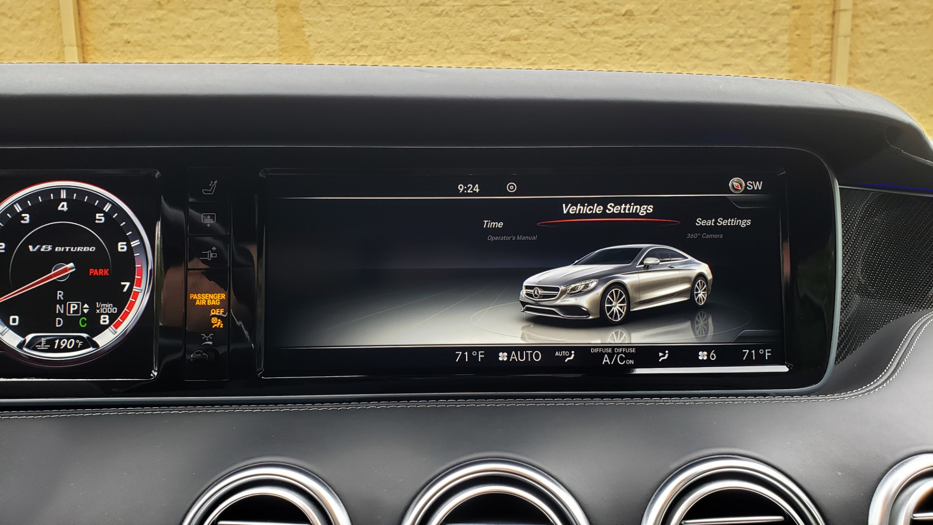 Used 2015 Mercedes-Benz S-CLASS S 63 AMG 4MATIC / DRVR ASST / NIGHT VIEW ASST PLUS / MAGIC SKY for sale Sold at Formula Imports in Charlotte NC 28227 59
