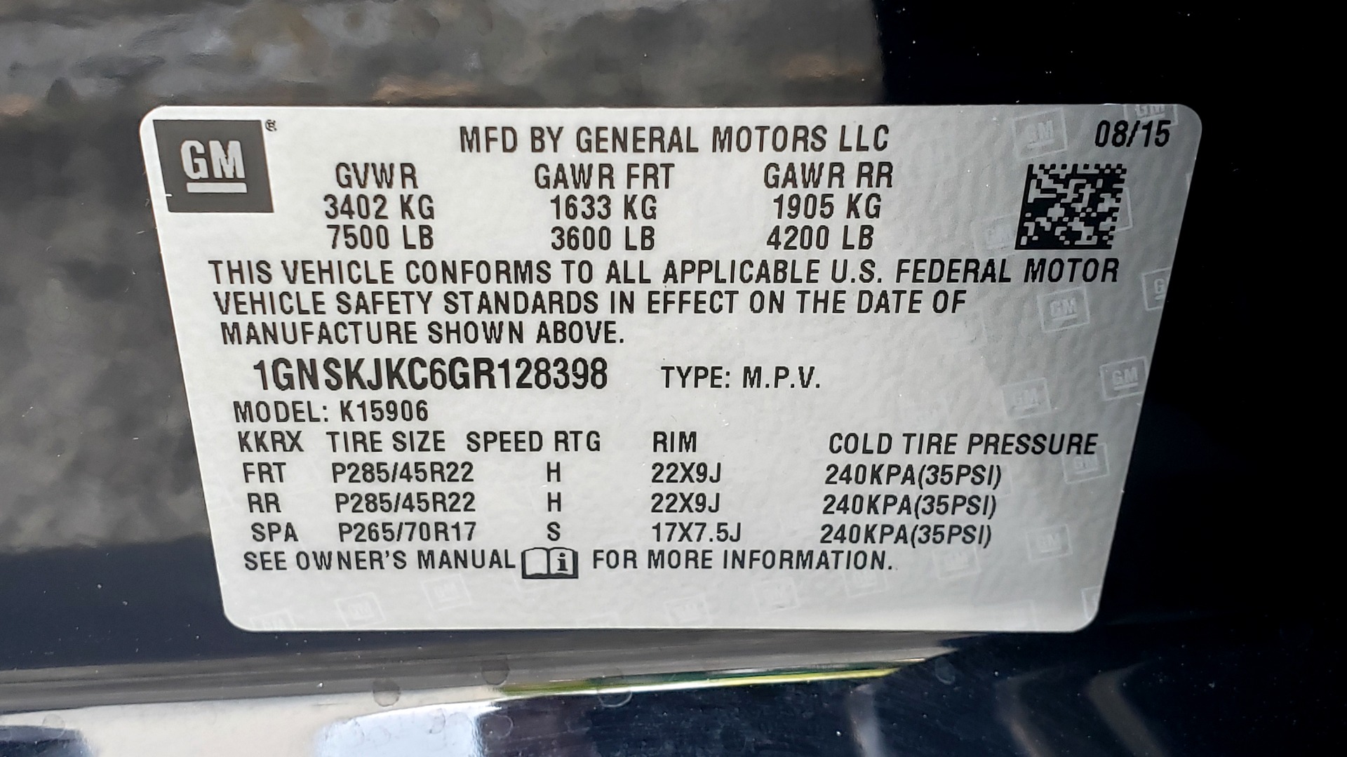 Used 2016 Chevrolet SUBURBAN LTZ 4WD / ENTERTAIN / TRAILER PKG / SNRF / NAV / CAMERA / 3-ROW for sale Sold at Formula Imports in Charlotte NC 28227 91