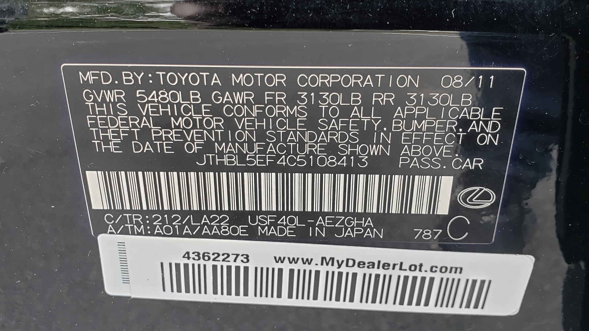 Used 2012 Lexus LS 460 COMFORT W/SPORT / VENT SEATS / NAV / MARK LEV SND / SUNROOF for sale Sold at Formula Imports in Charlotte NC 28227 90