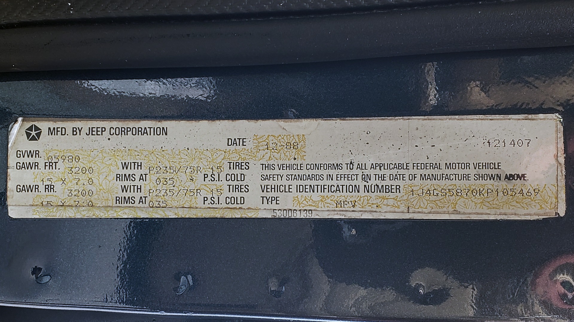 Used 1989 Jeep GRAND WAGONEER 4x4 / 5.9L V8 / 3-SPEED AUTO / PIONEER STEREO for sale Sold at Formula Imports in Charlotte NC 28227 74