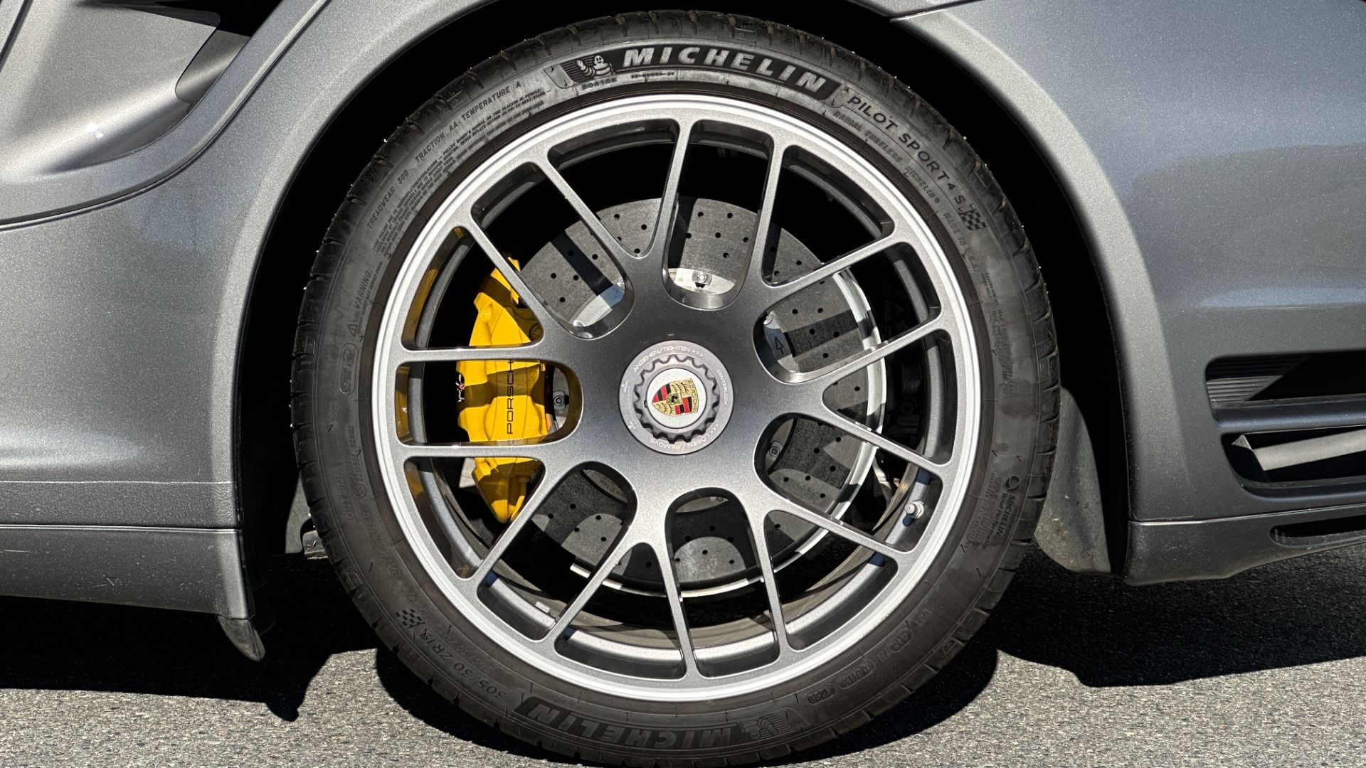 Used 2012 Porsche 911 TURBO S / CENTER LOCK WHEELS / FULL LEATHER INTERIOR / YELLOW CALIPERS / PA for sale Sold at Formula Imports in Charlotte NC 28227 43