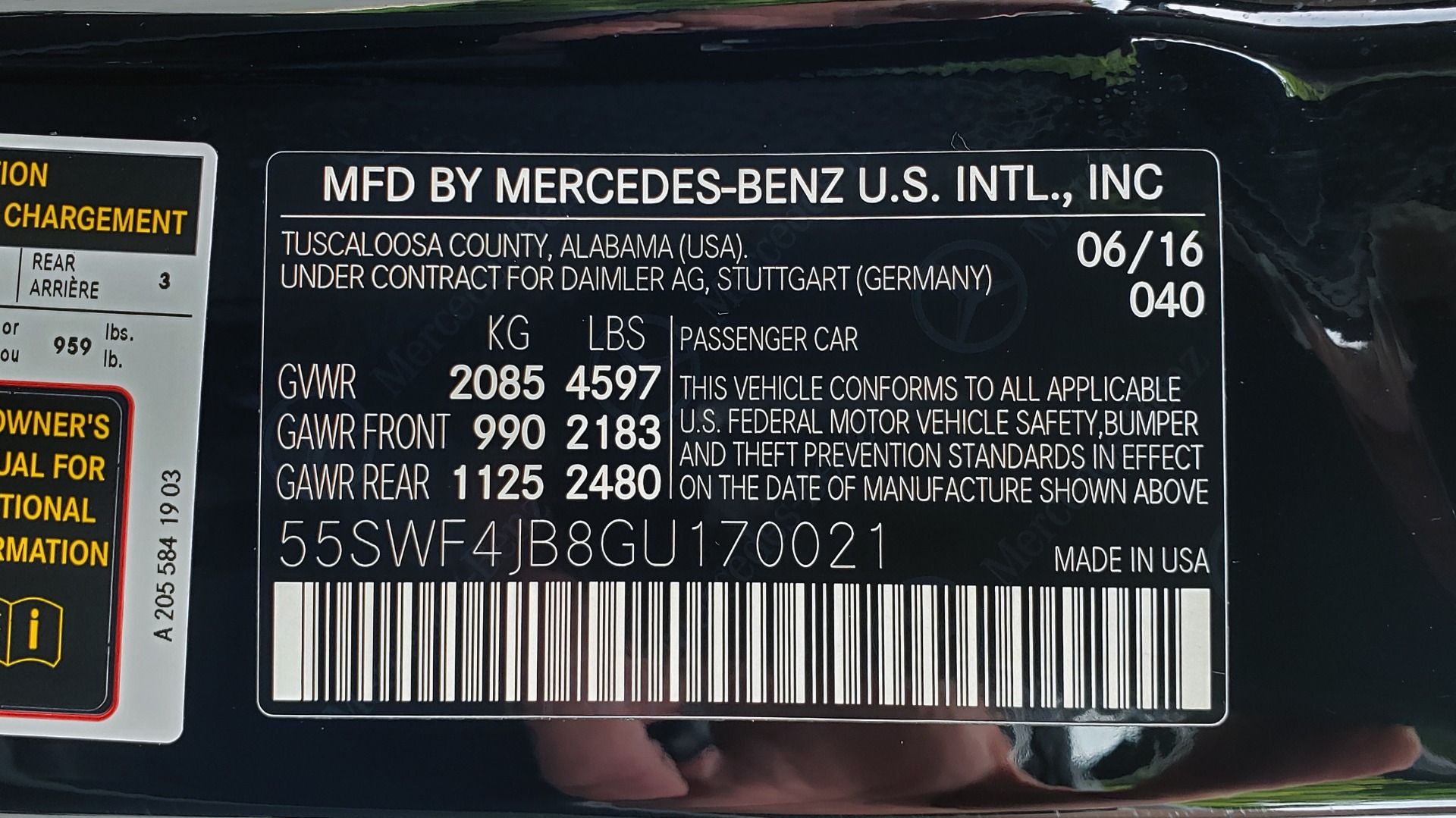 Used 2016 Mercedes-Benz C-CLASS C300 SPORT / PREM PKG / NAV / PANO-ROOF / REARVIEW / KEYLESS-GO for sale Sold at Formula Imports in Charlotte NC 28227 85
