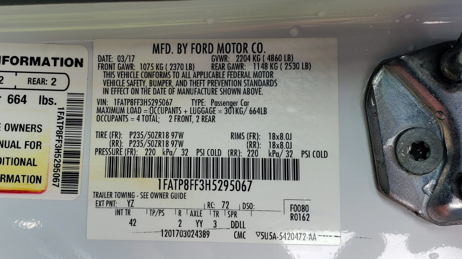 Used 2017 Ford MUSTANG GT PREMIUM CONV / 5.0L V8 / 6-SPD AUTO / NAV / HTD STS / REARVIEW for sale Sold at Formula Imports in Charlotte NC 28227 78