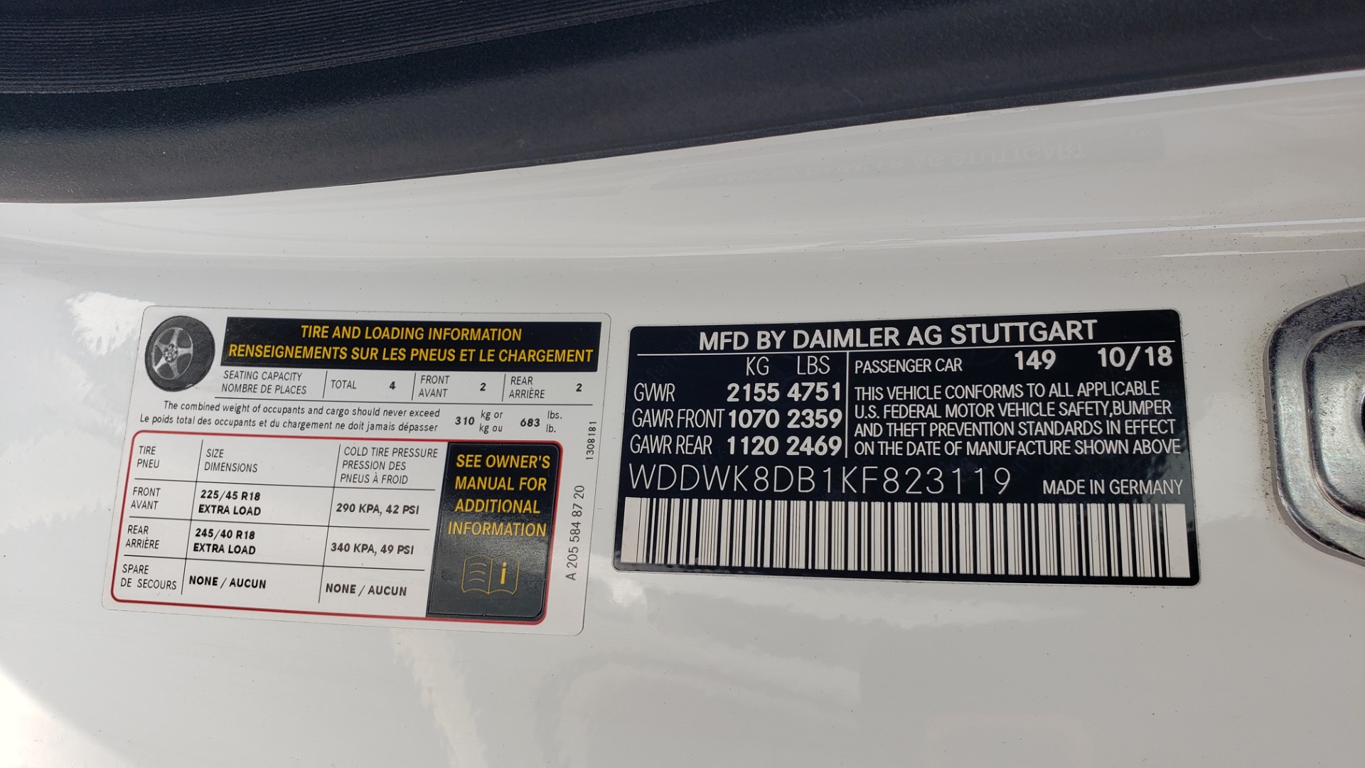 Used 2019 Mercedes-Benz C-CLASS C 300 CABRIOLET 2.0L / AUTO / NAV / HD RADIO / REARVIEW for sale Sold at Formula Imports in Charlotte NC 28227 77