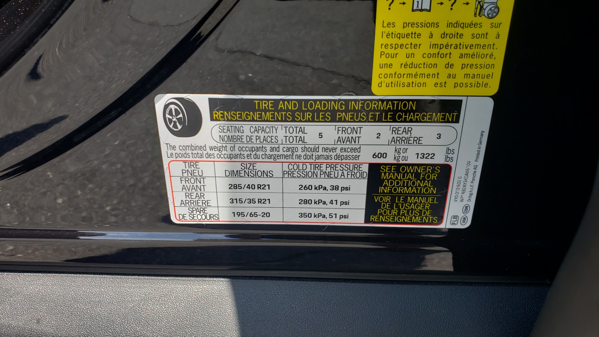 Used 2019 Porsche CAYENNE S AWD / NAV / SUNROOF / BOSE / REARVIEW / LOW MILES for sale Sold at Formula Imports in Charlotte NC 28227 95