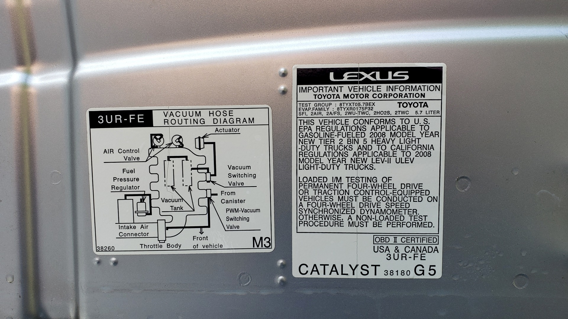 Used 2008 Lexus LX 570 4WD NAV / TECHNOLOGY PKG / 3-ROW / SUNROOF / REARVIEW for sale Sold at Formula Imports in Charlotte NC 28227 12