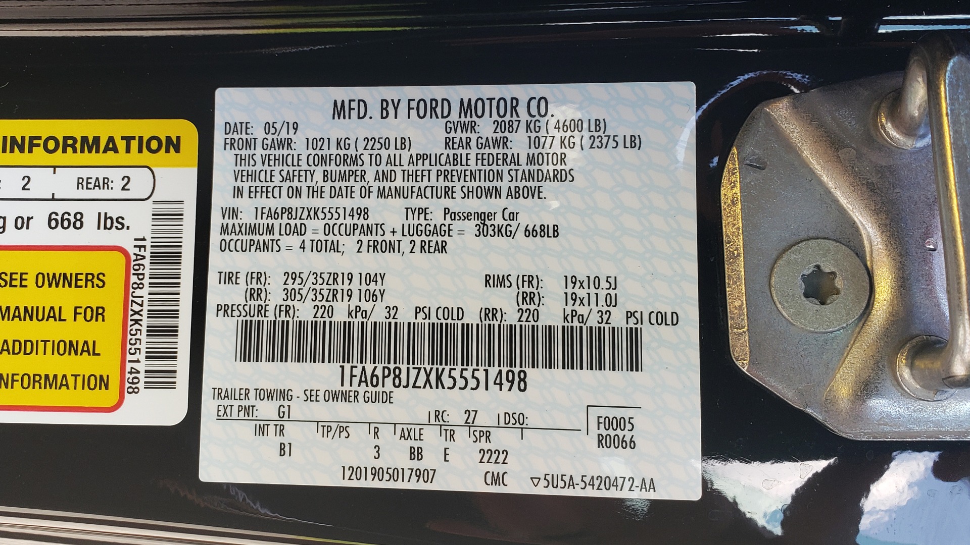 Used 2019 Ford MUSTANG SHELBY GT350 COUPE / TECH PKG / B&O Used 2019 Ford MUSTANG SHELBY GT350 COUPE / TECH PKG / B&O