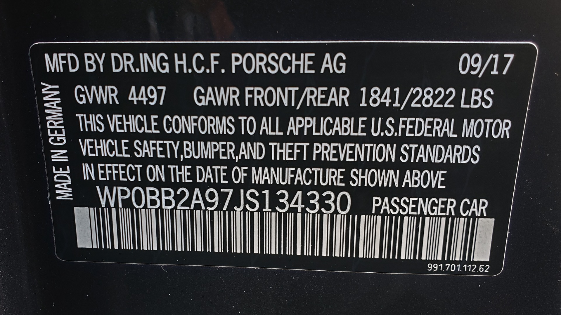 Used 2018 Porsche 911 4 GTS for sale Sold at Formula Imports in Charlotte NC 28227 92