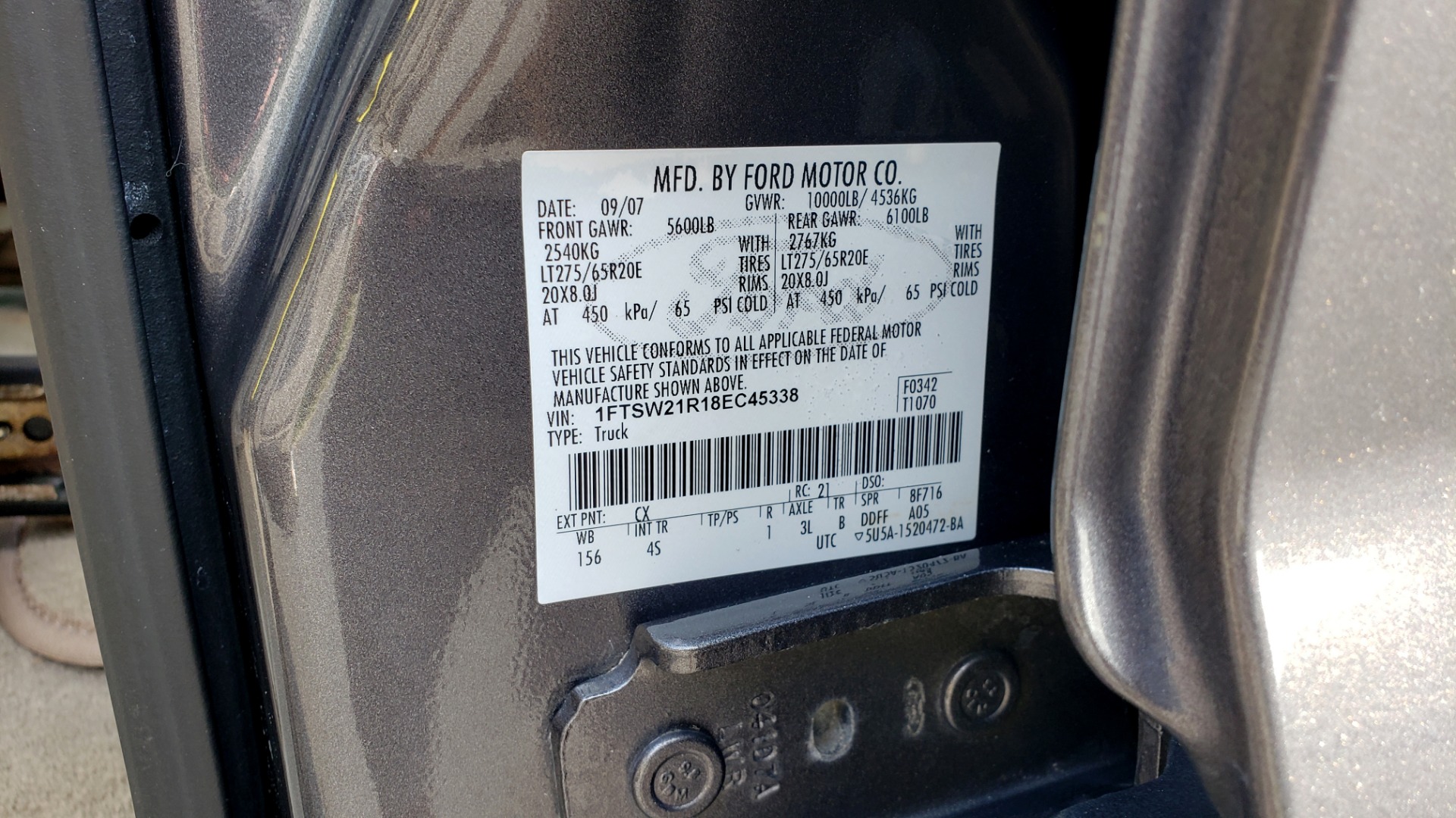 Used 2008 Ford Super Duty F-250 SRW Lariat for sale Sold at Formula Imports in Charlotte NC 28227 73