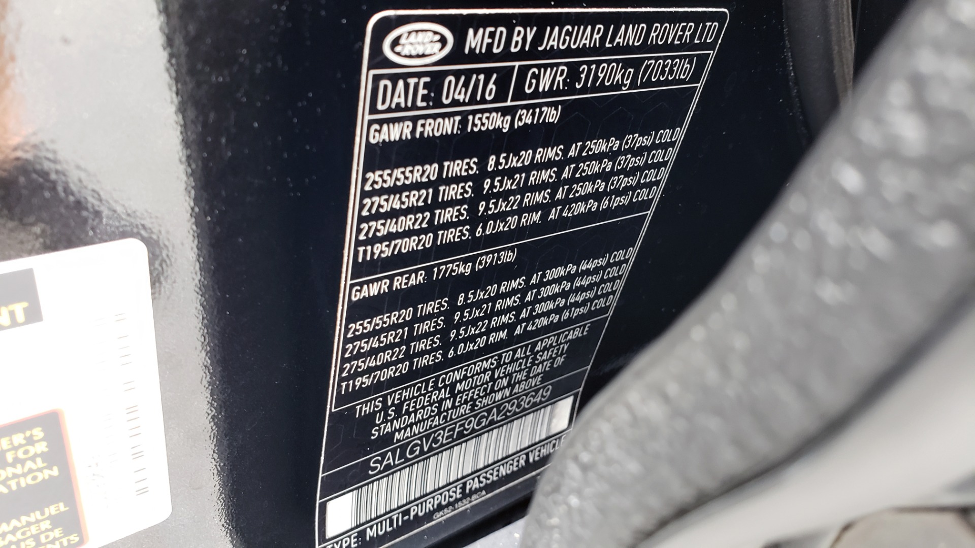 Used 2016 Land Rover RANGE ROVER AUTOBIOGRAPHY / SC-V8 / LWB / PANO-ROOF / NAV / MERIDIAN / ENT / REARVIEW for sale Sold at Formula Imports in Charlotte NC 28227 111