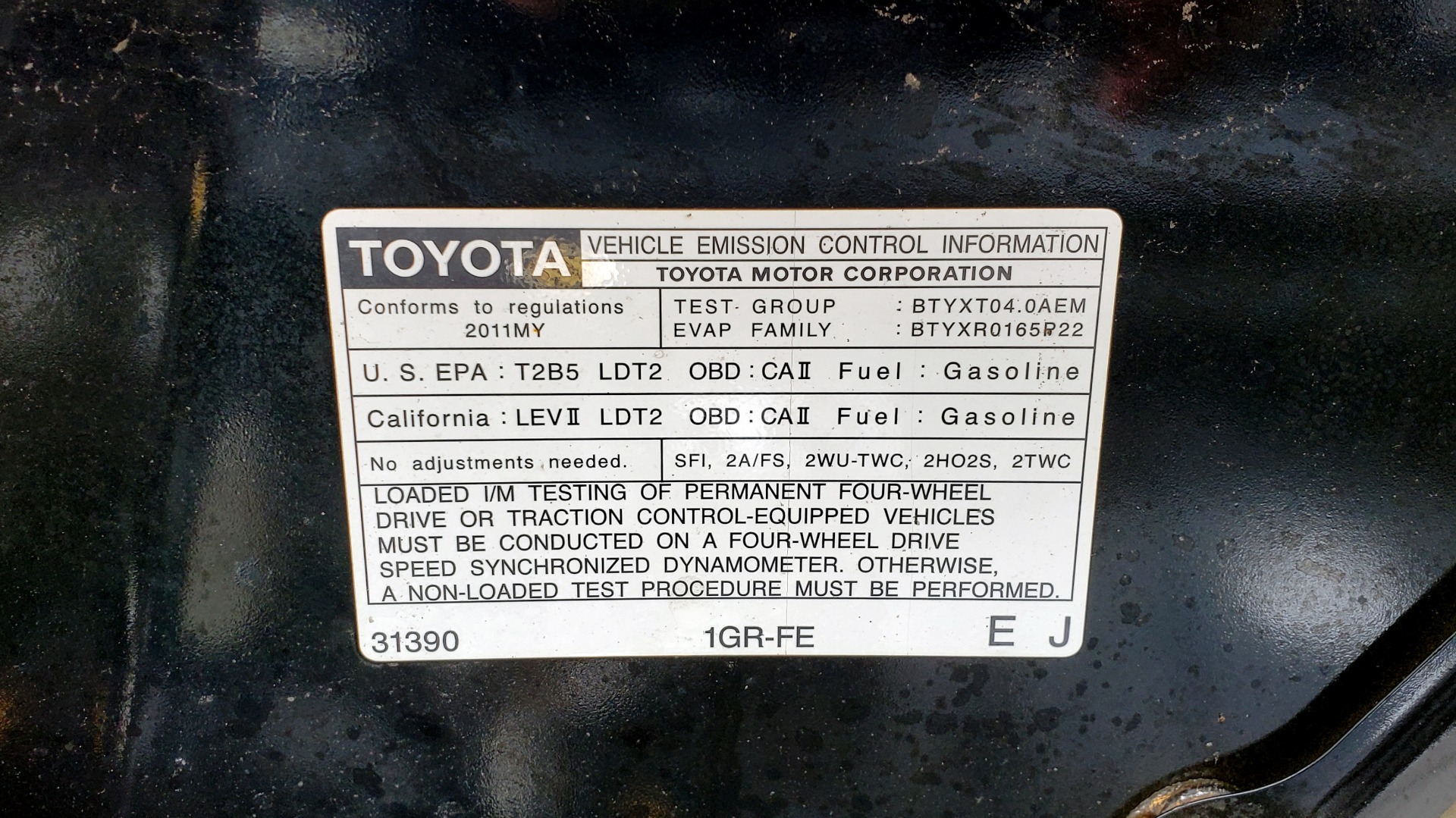 Used 2011 Toyota TACOMA 4WD / 4.0L V6 / 5-SPD AUTO / TRD OFF-ROAD PKG / BED LINER for sale Sold at Formula Imports in Charlotte NC 28227 12